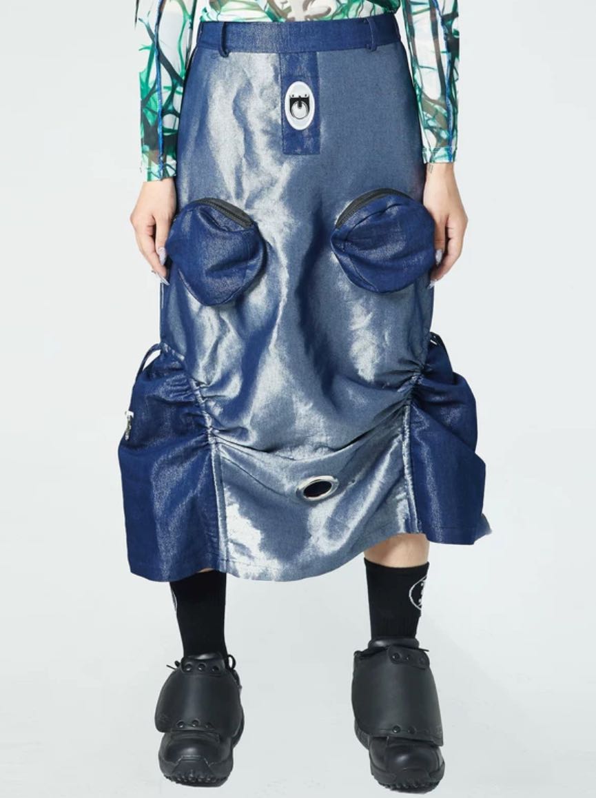 Embryo 2020 REBOOT LEATHER SKIRT - 1