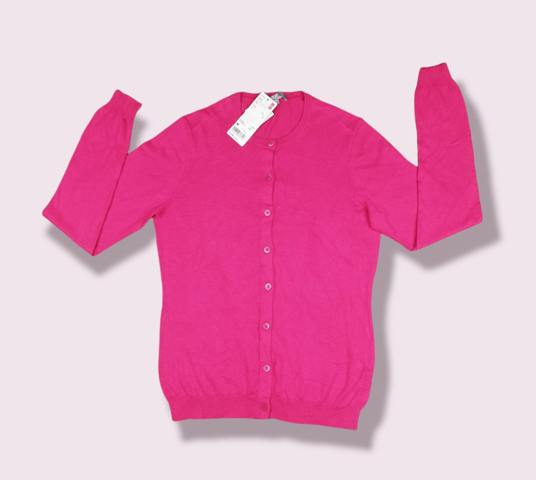 Uniqlo - New With Tag Uniqlo Knitwear Long Sleeve Pink Medium Women - 2