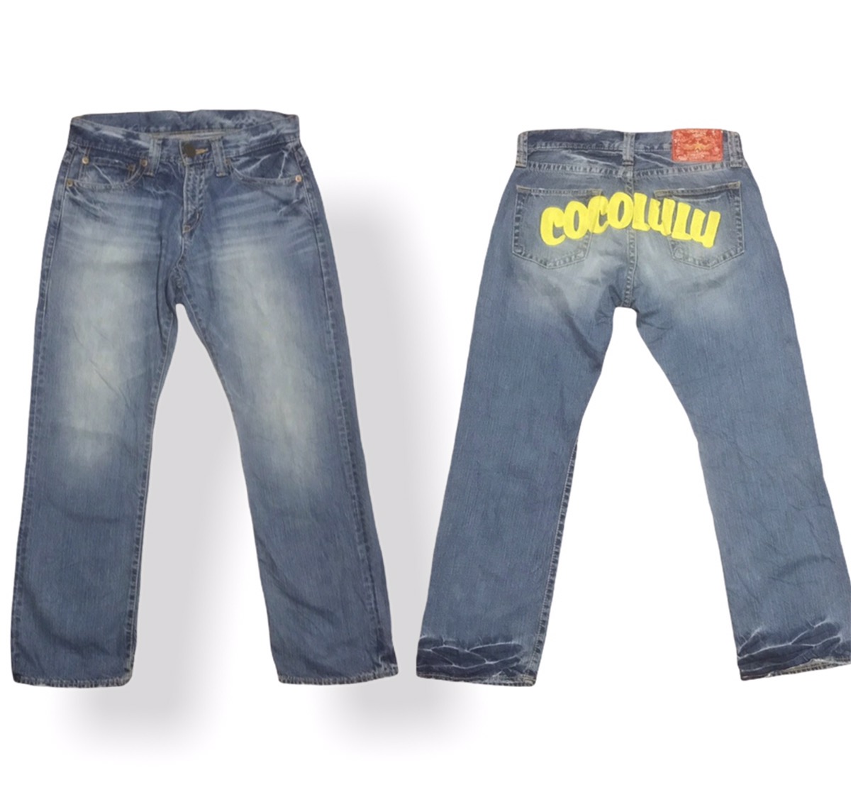 Designer - Designer Co&Lu COCOLULU embroidery spellout logo jeans