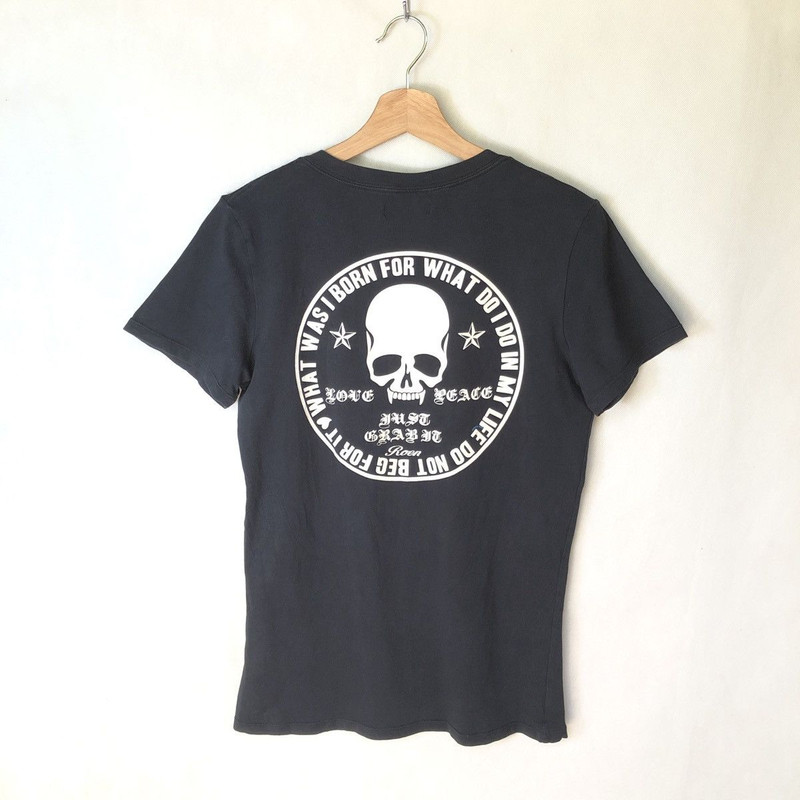 Roen Mastermind Skull V-Neck Tshirt - 1