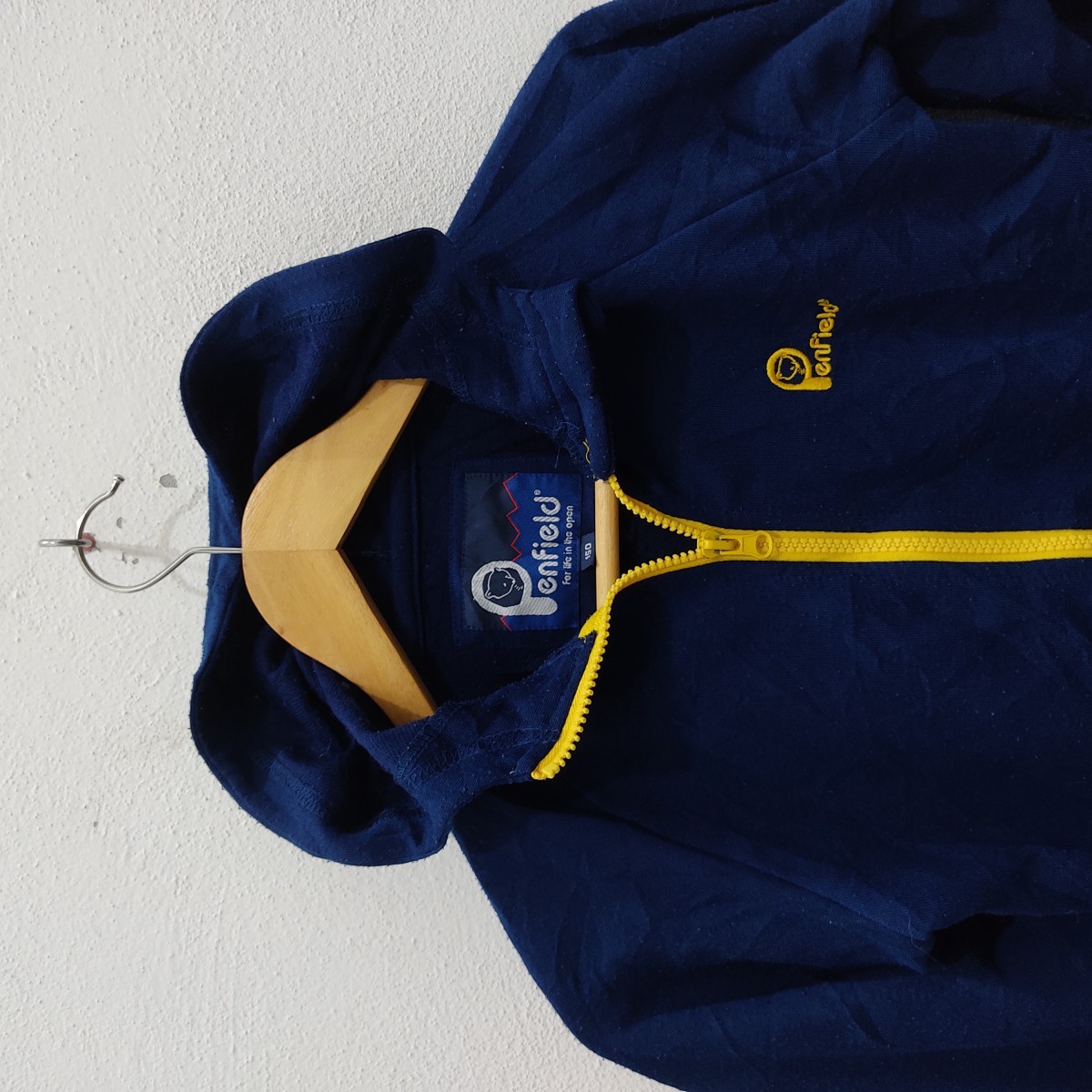 American Vintage - Outdoor Kids Blue Yellow Hoodie Full Zipper Jacket - 3