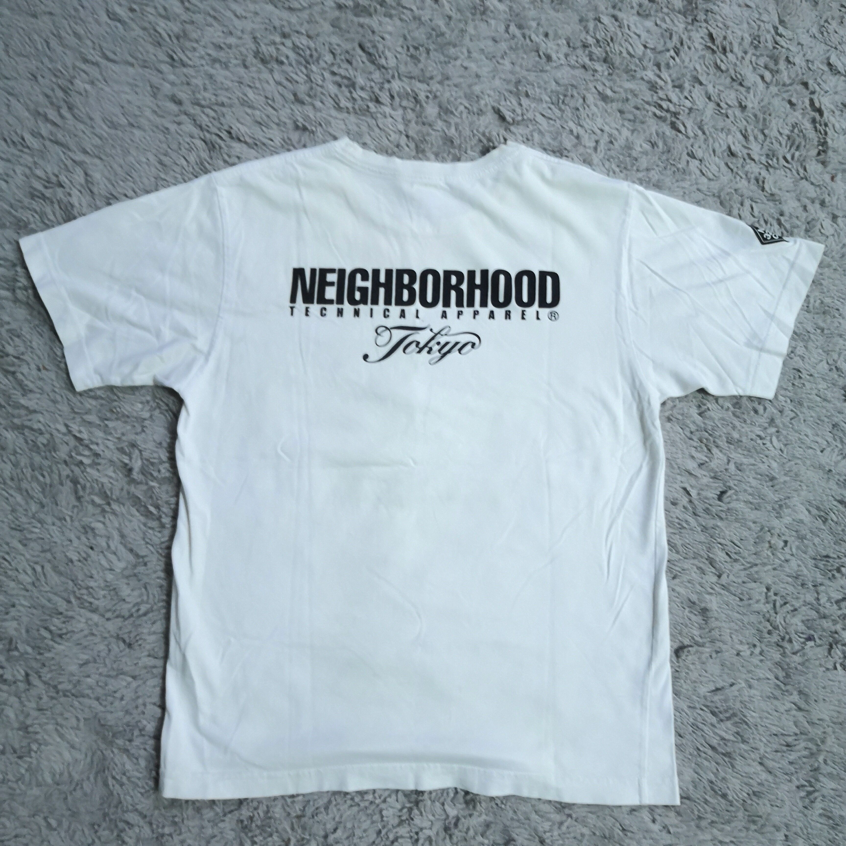 Vintage Neighborhood Japan Distressed White T-Shirt - 2