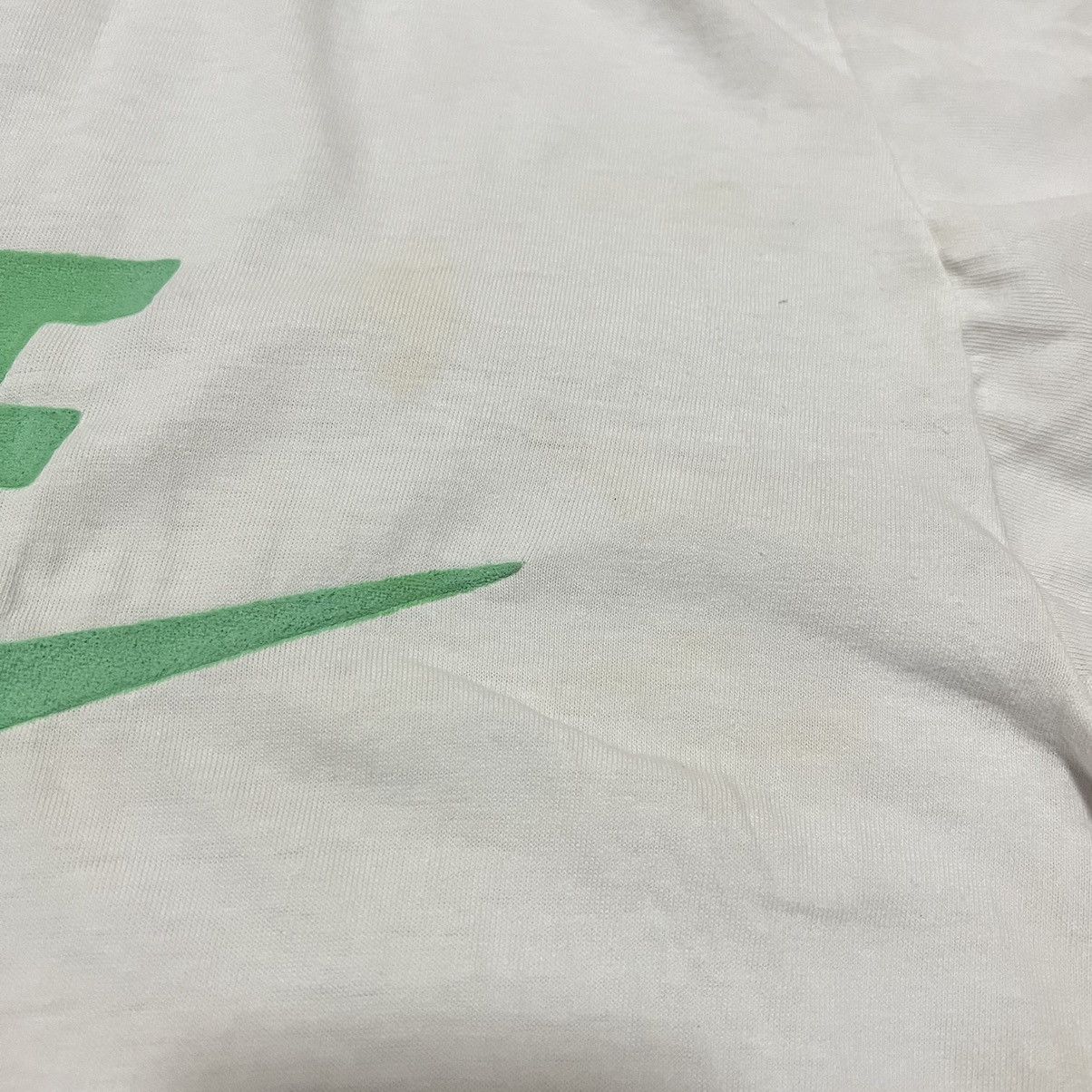 Vintage Nike Swoosh Logo T shirt Grey tag - 6