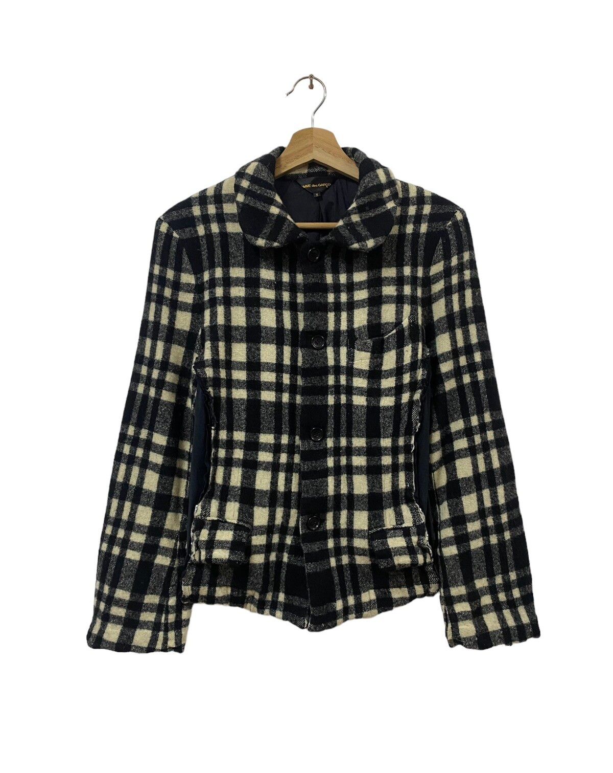 AD2007🔥Comme Des Garçons Plaid Wool Hybrid Jacket - 1