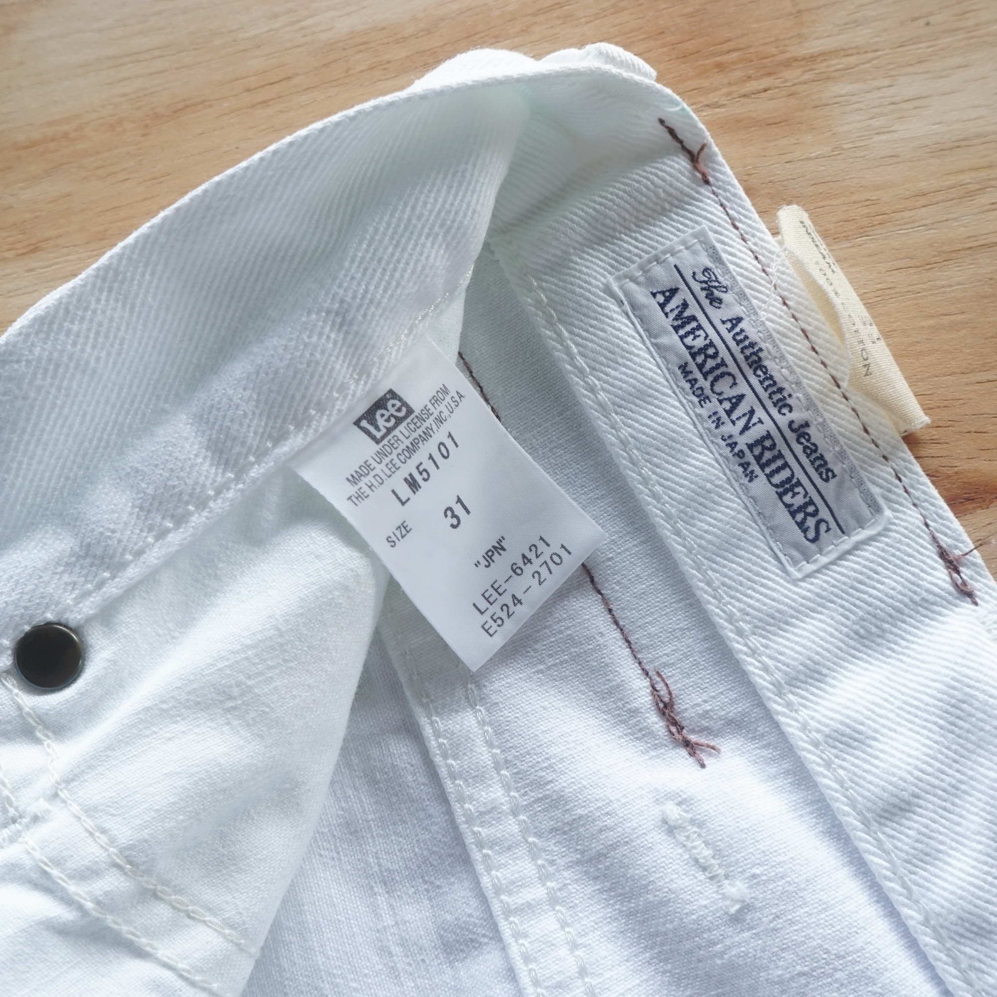 Vintage - LEE American Riders -Made in Japan- Straight Cut White Jeans - 8