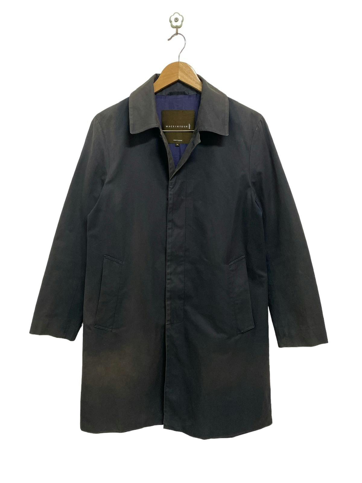 Mackintosh Philosophy Cotton Rubber Waterproof Long Jacket - 1