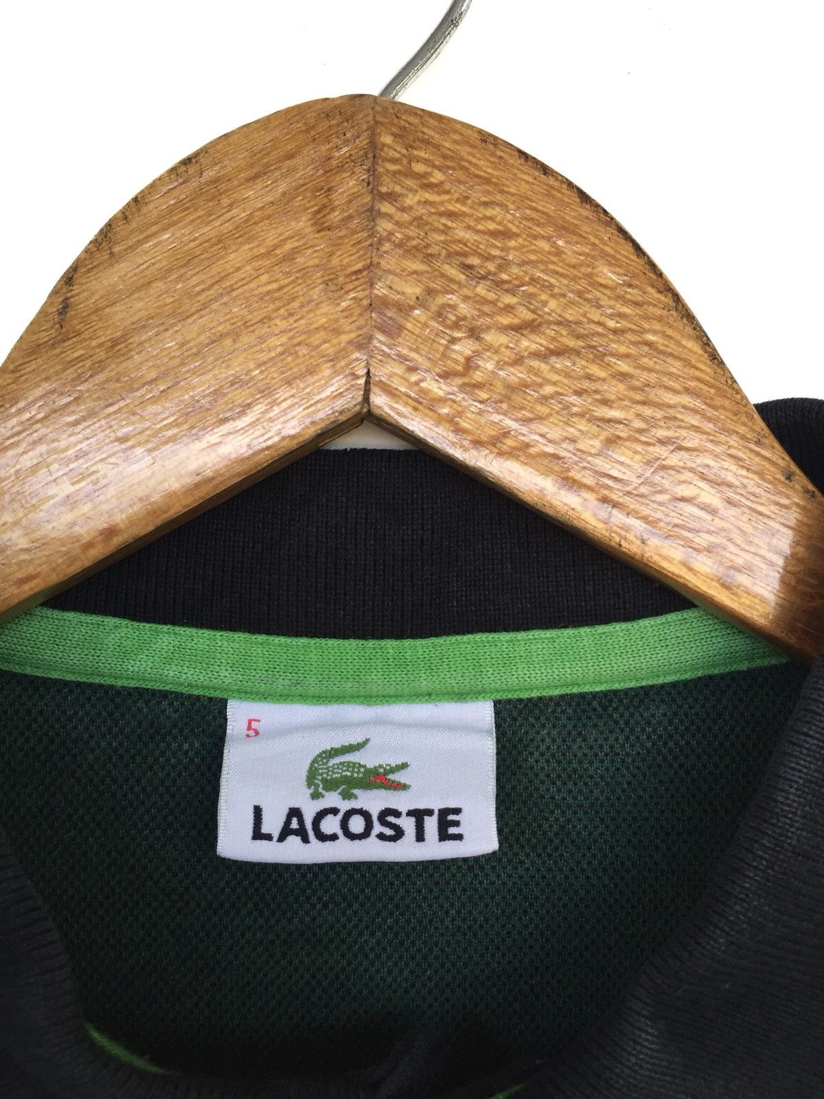 90s Lacoste 🇫🇷 ™️ Logo Diamond Cult Polo LS Shirt - 4