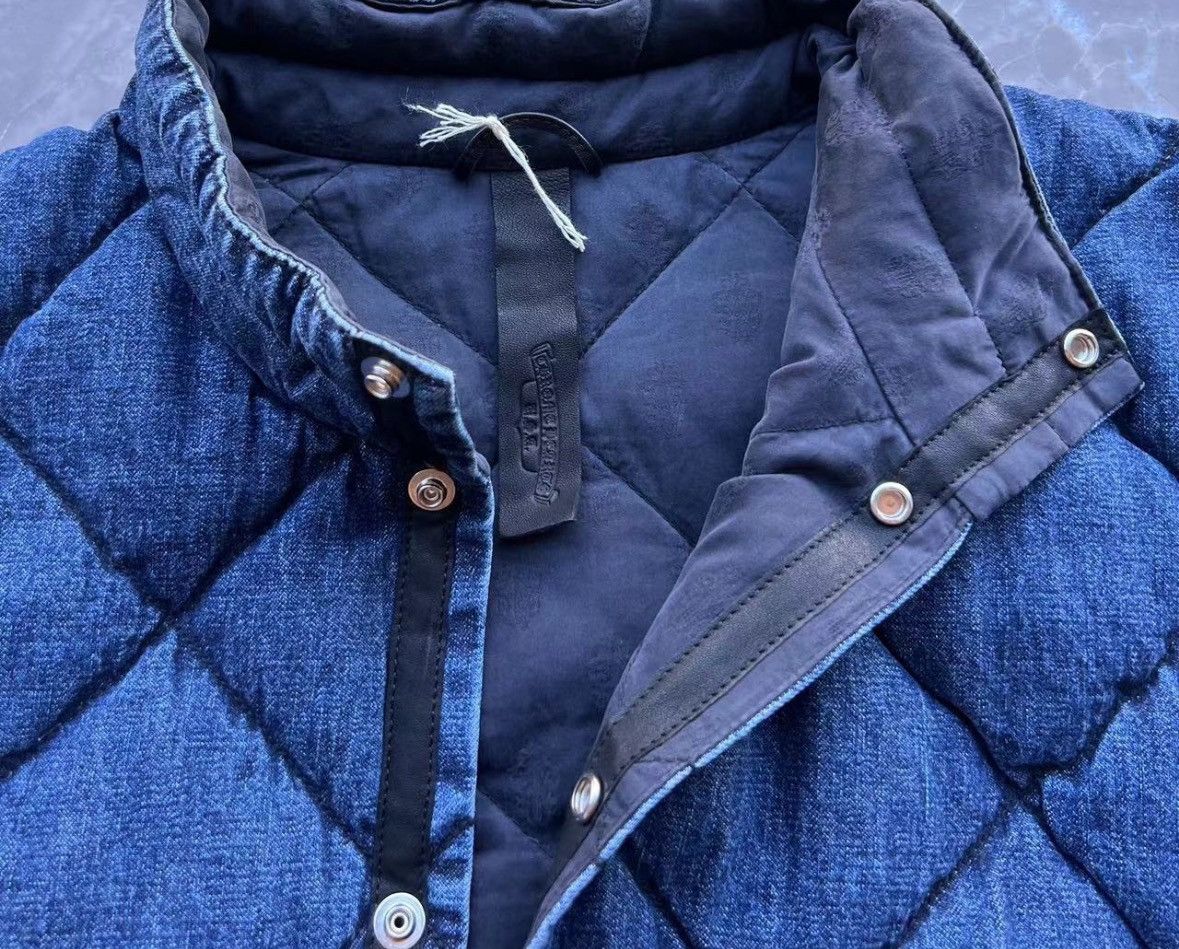 Denim puffer lined jacket - 3