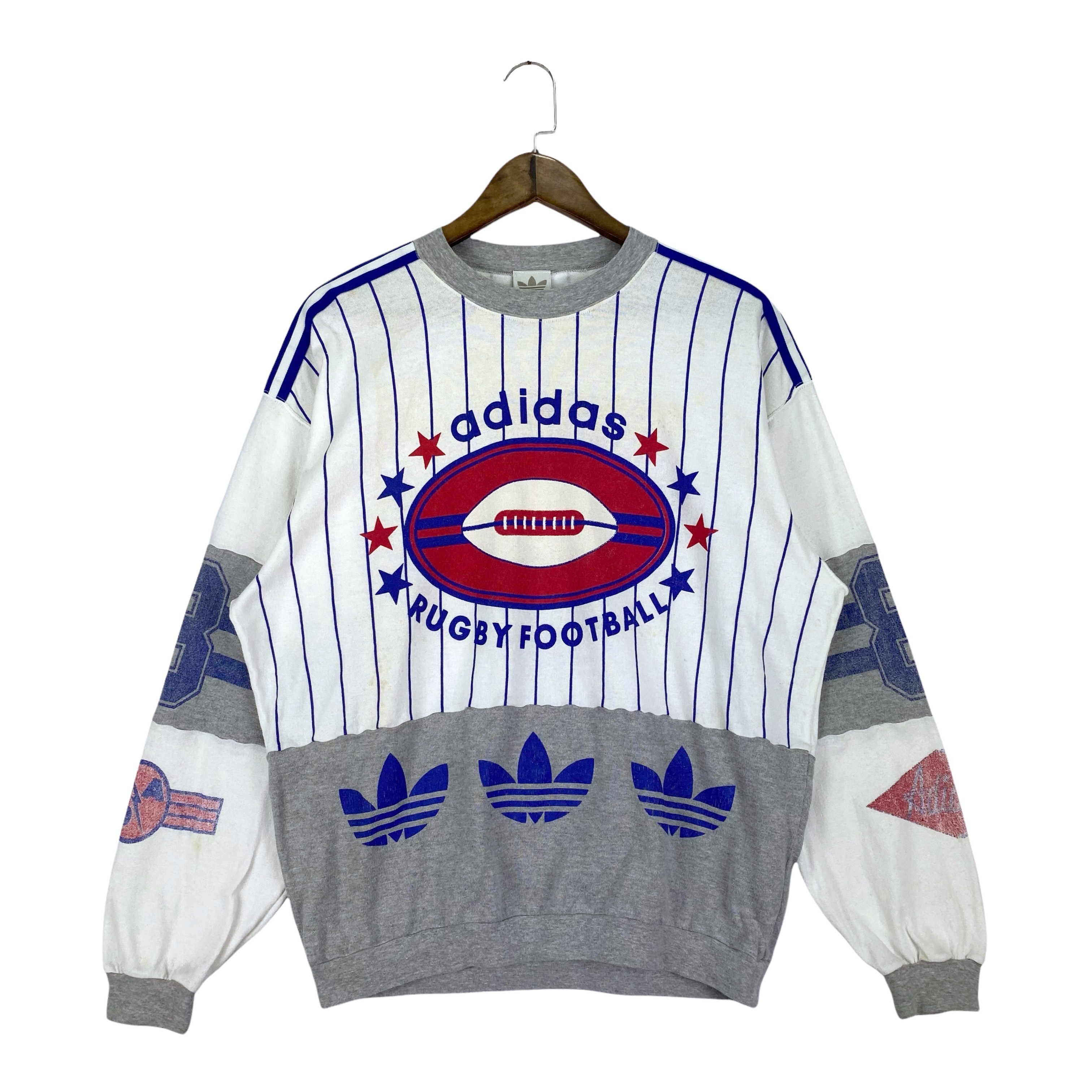 Vintage 90s Adidas Rugby Football Sweatshirt - 1