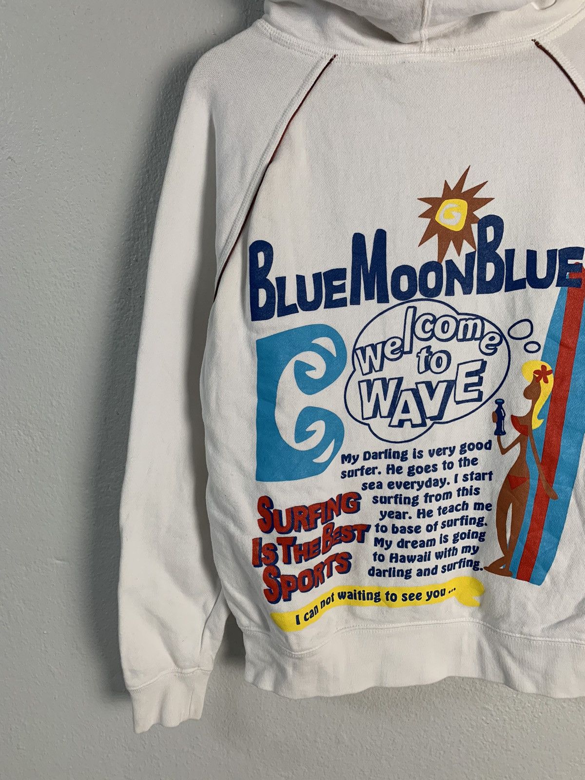 Japanese Brand - Blue Moon Blue Surfing Hoodie - 3