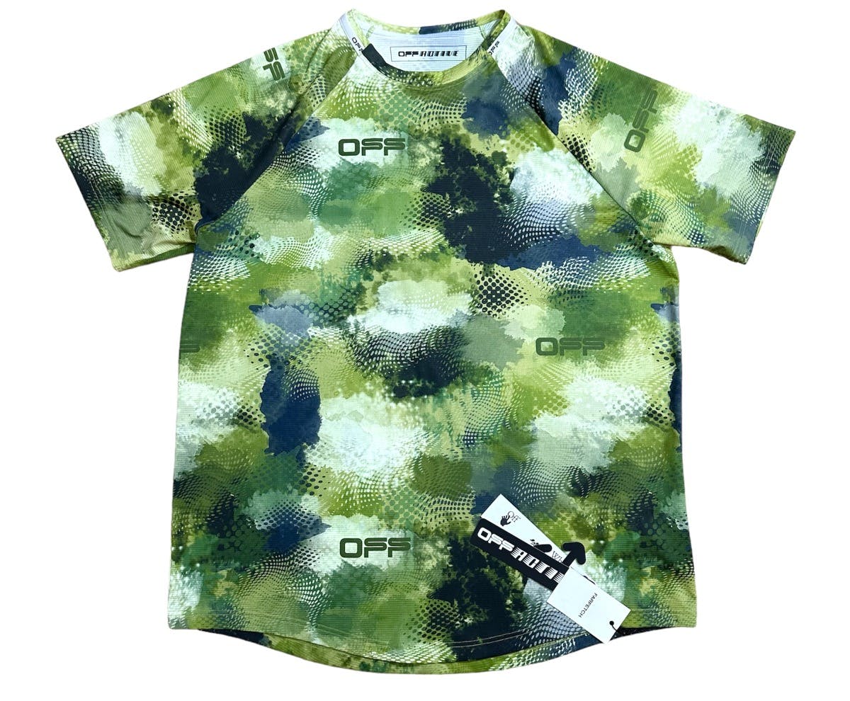Off White Active Camo Print Jersey - 2