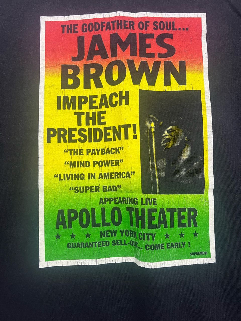 Supreme 2006 Supreme X James Brown The Godfather Of Soul Tee