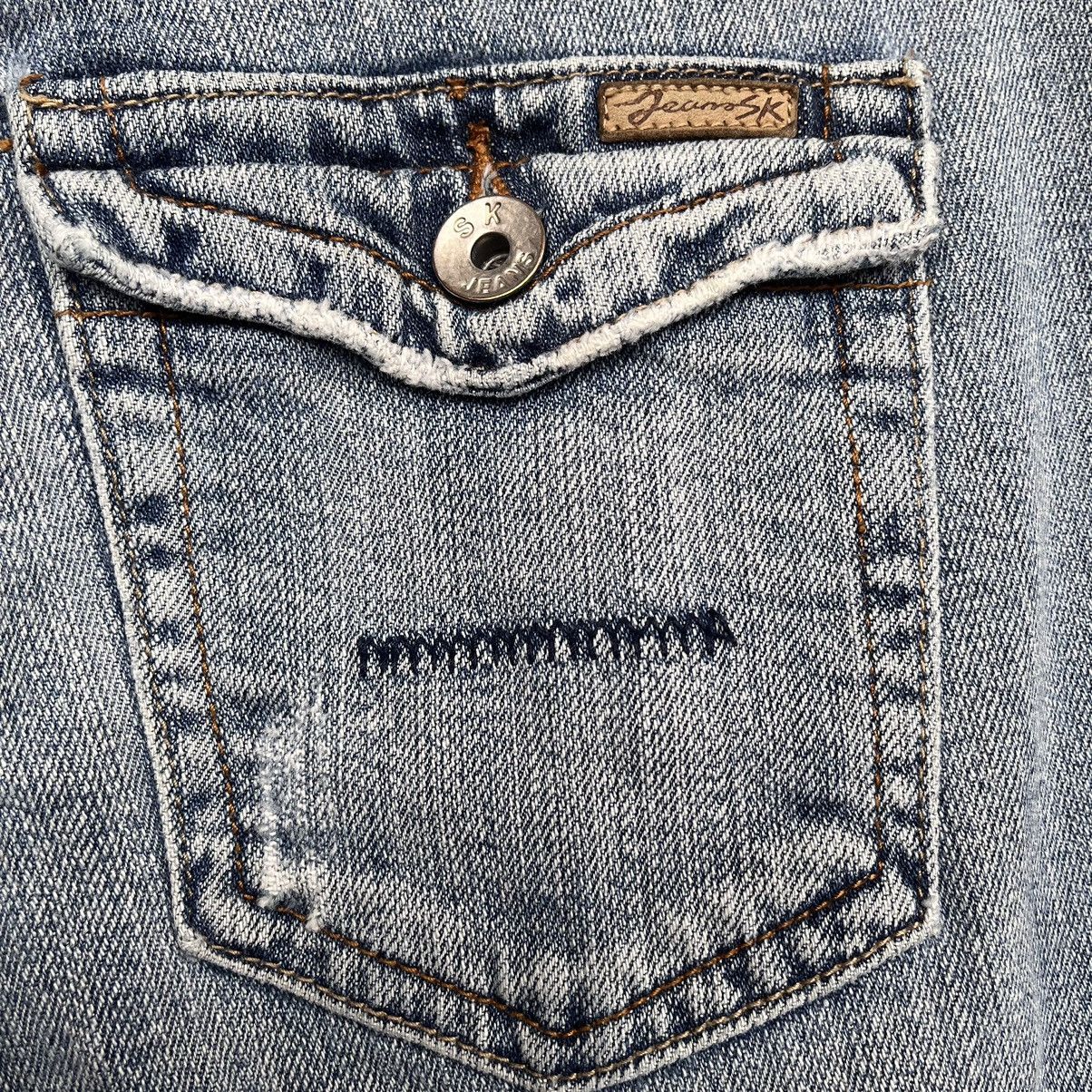 Japanese Brand - Avant Garde Designer Pockets Denim SK Jeans Bush Pants - 17