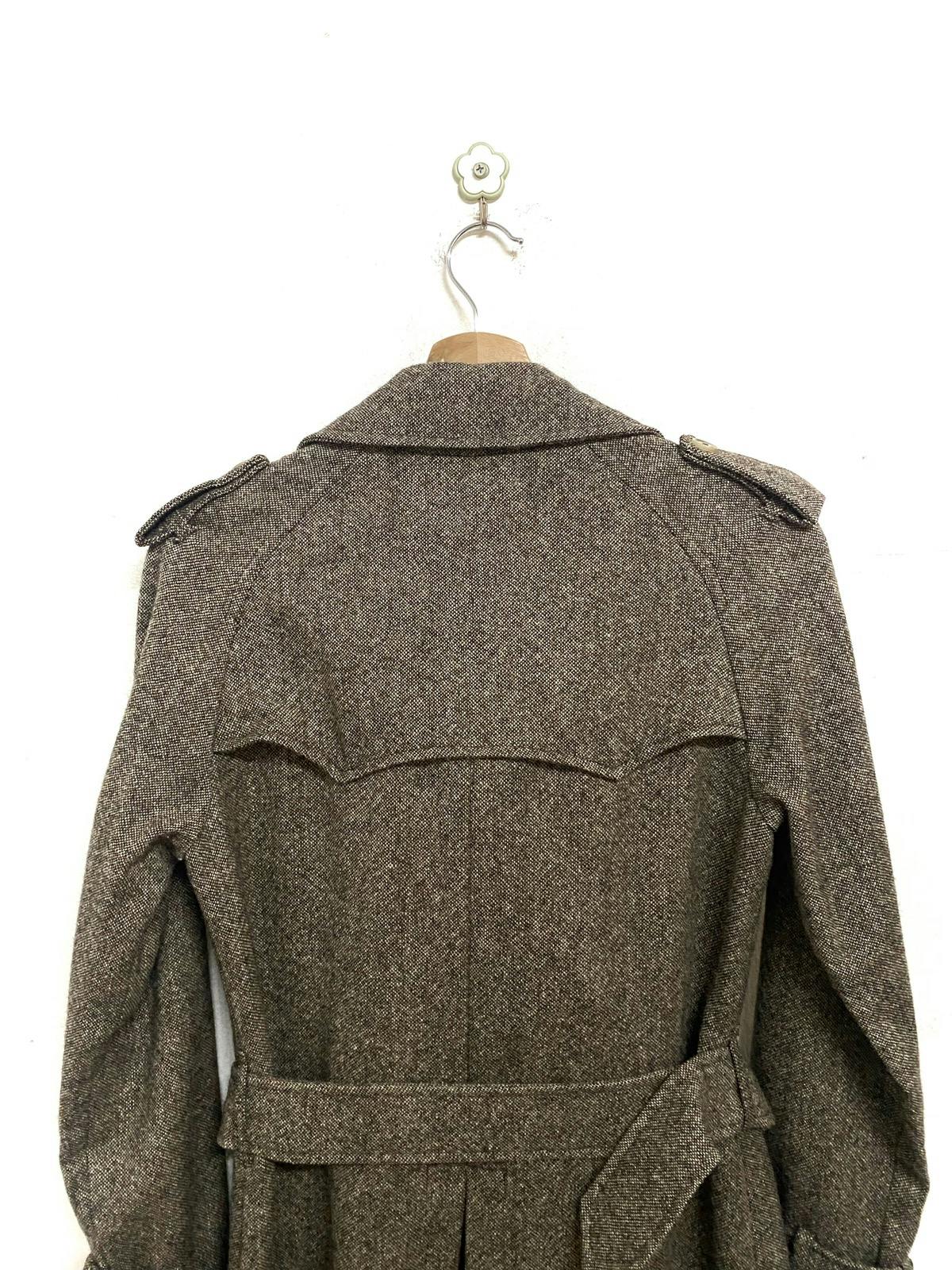 Mackintosh Herringbone Wool Coat Made in Scotland - 10