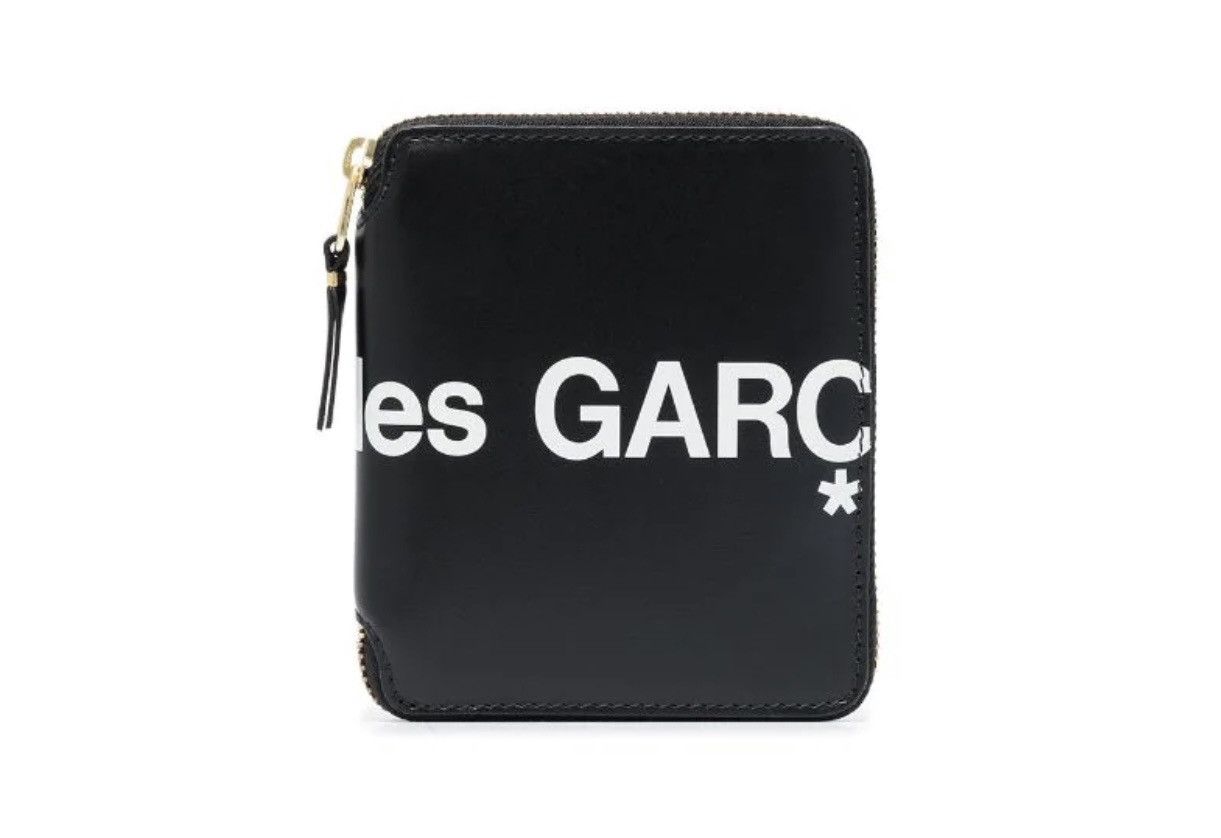Comme Des Garçons Wallet logo-print zip-fastening wallet - 1