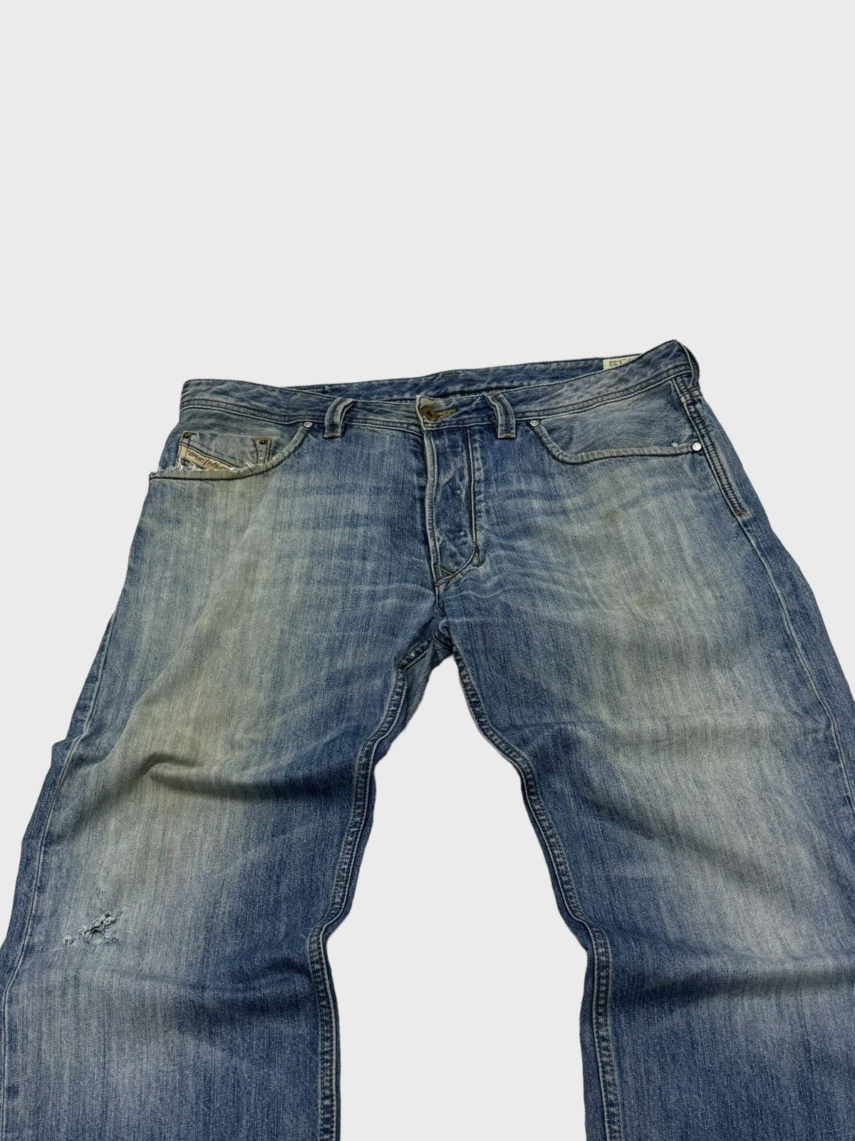 Vintage Distressed Diesel Industry Thrashed Jeans - 3