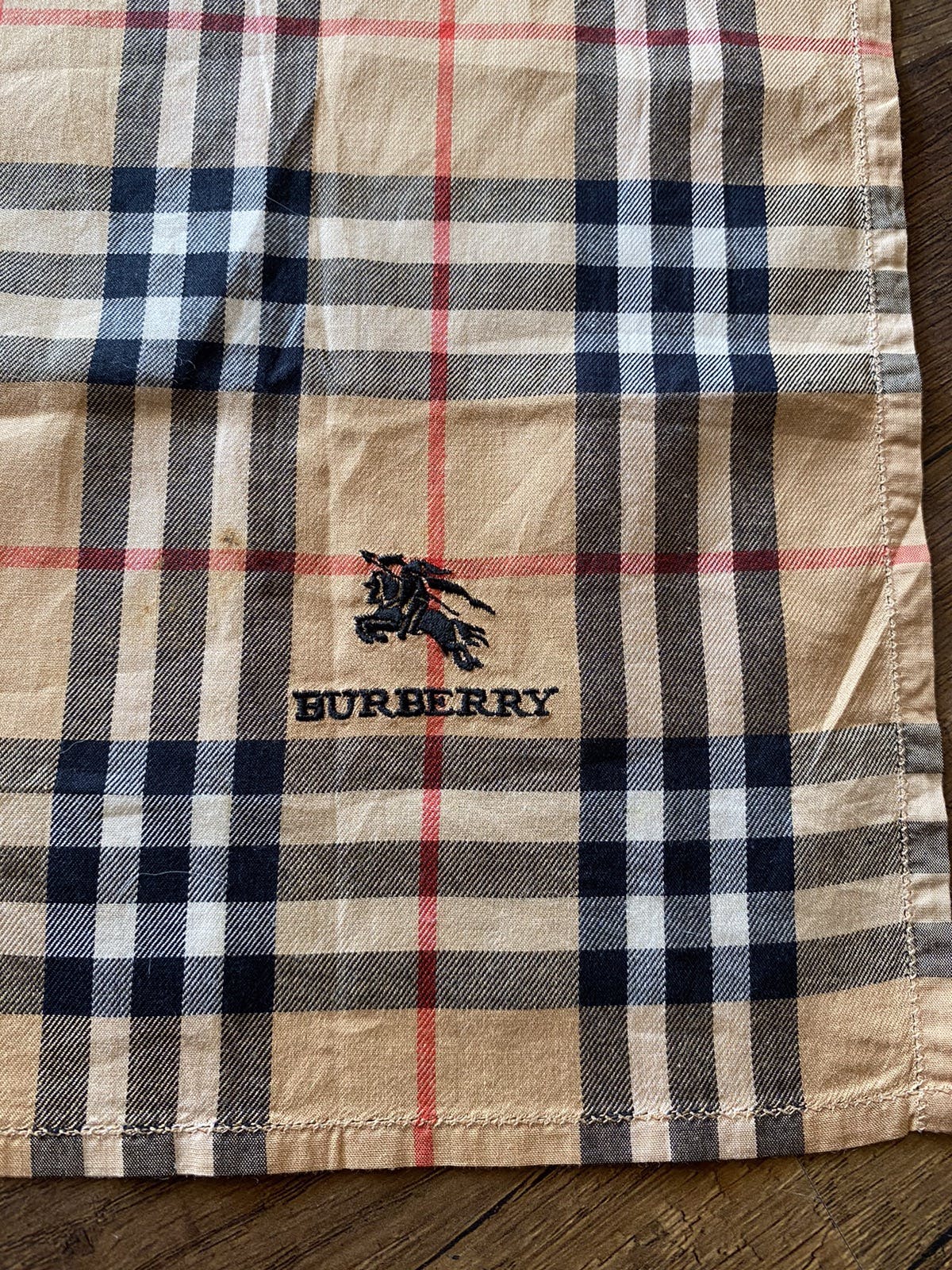 Authentic Burberry Nova Check Handkerchief Cotton - 4