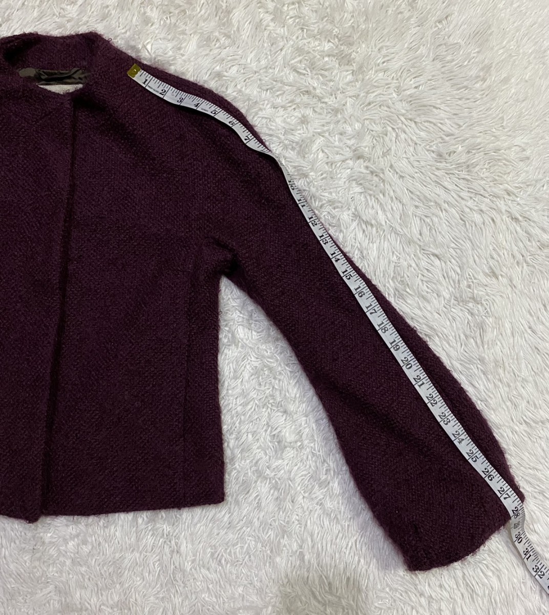 Button Up Mohair Wool Blend Jacket - 13
