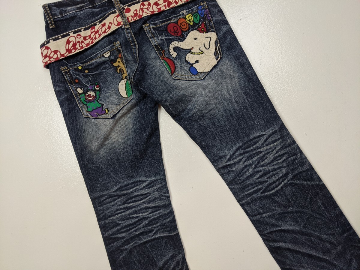 Cartoon Network - Lolita Jeans Japan Cartoon Embroidery Denim Bottom Trouser - 11