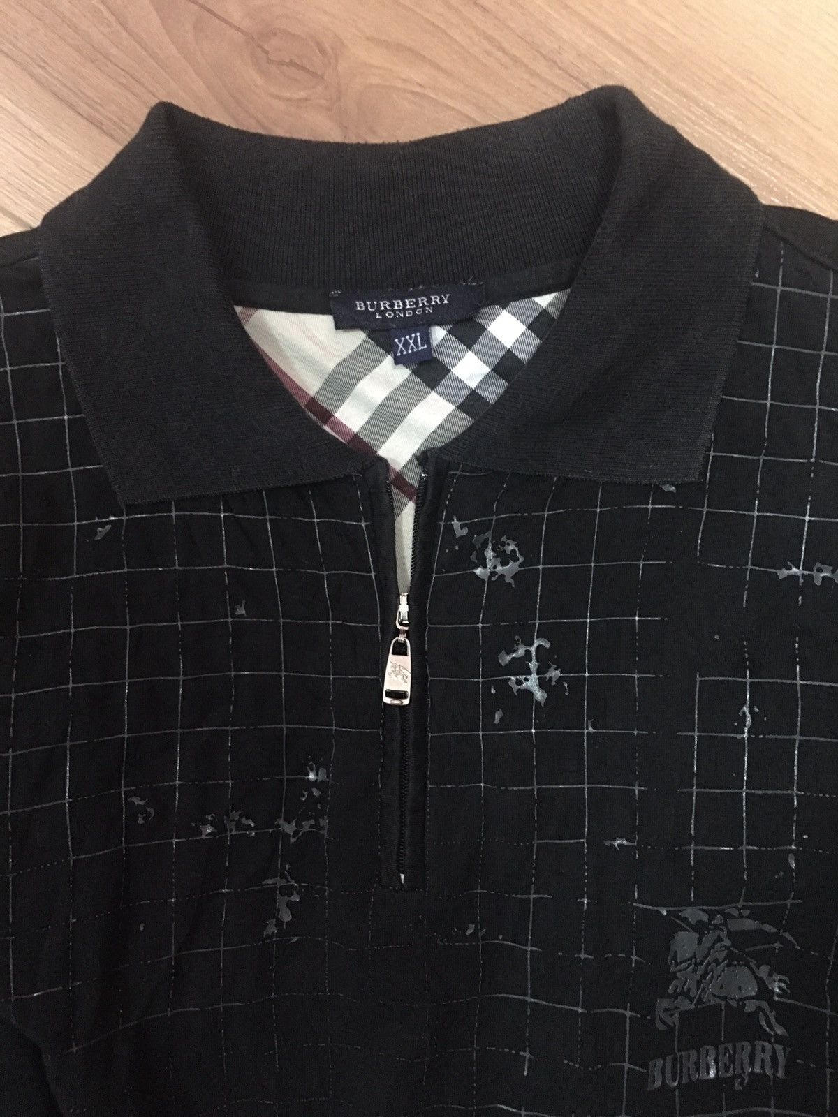 Rare Collar Shirt Burberry Nice Design - 5