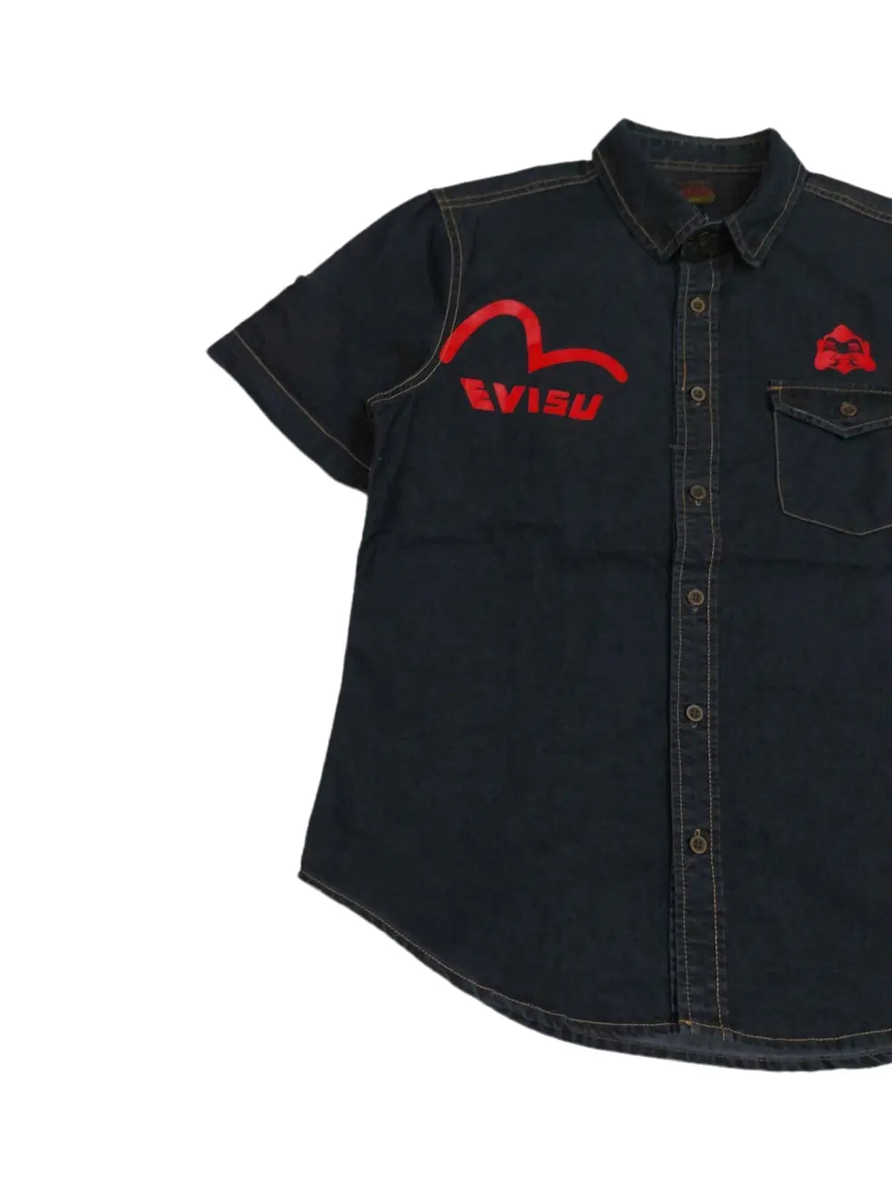 Very Rare! Deadstock Vintage Evisu Denim Shirt SS - 5