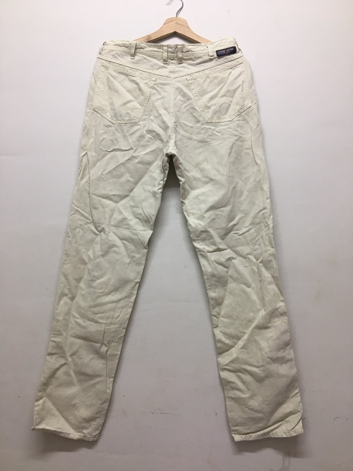 vintage stone island marina white pants - 6