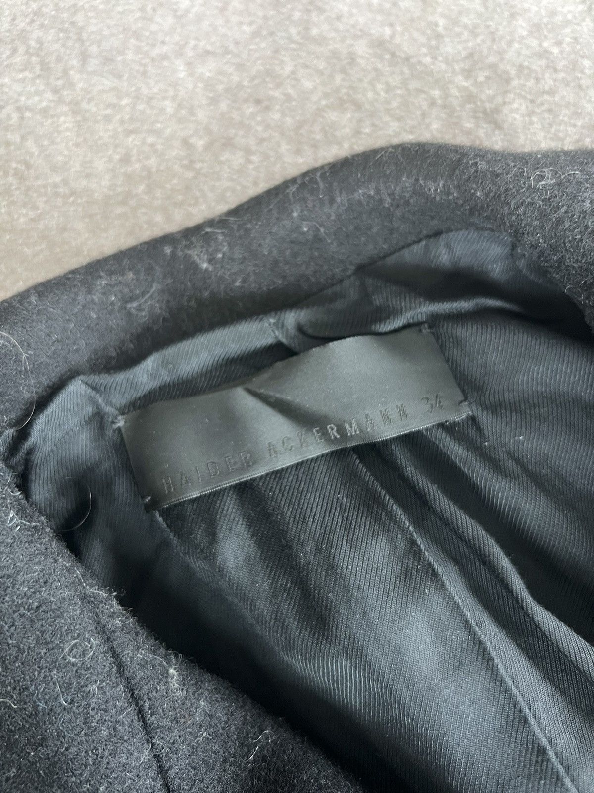 AW17 Black Officer’s Coat - 5