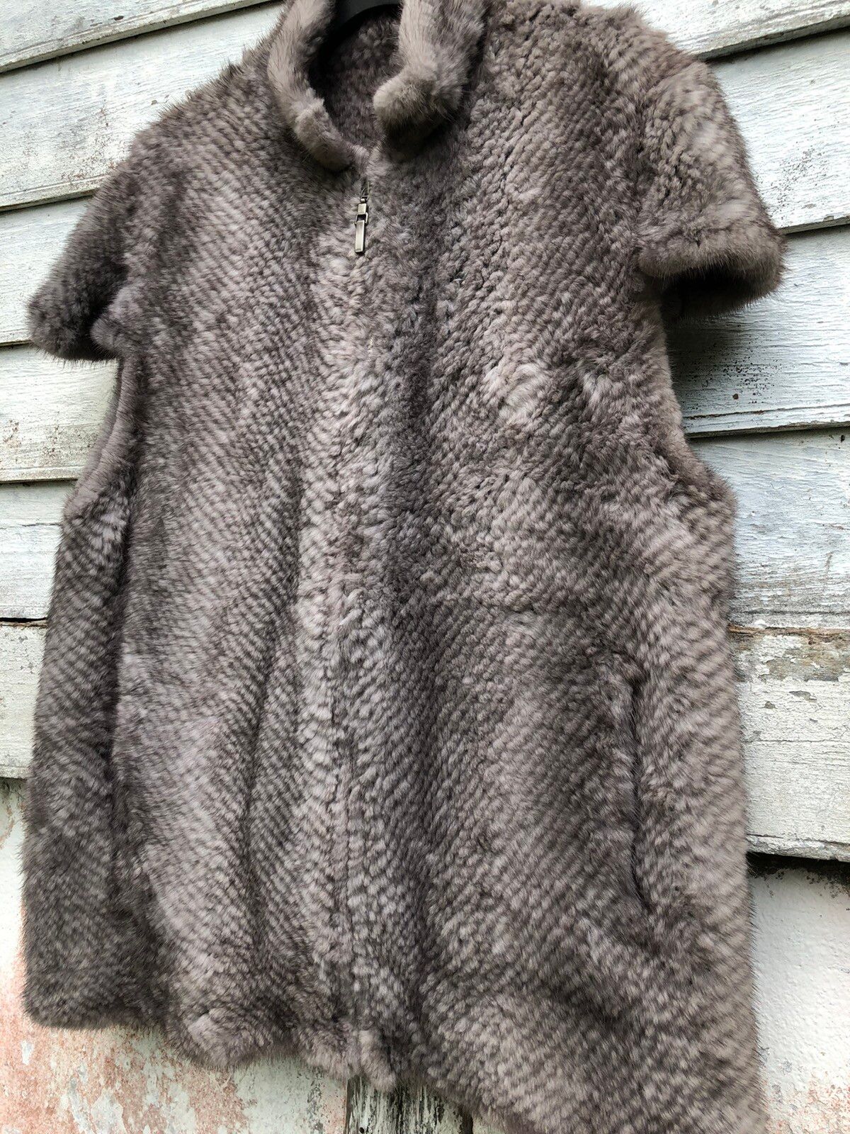 Mink Fur Coat - Fluffy and Comfort Saga Mink Ranched Mink Vest - 2
