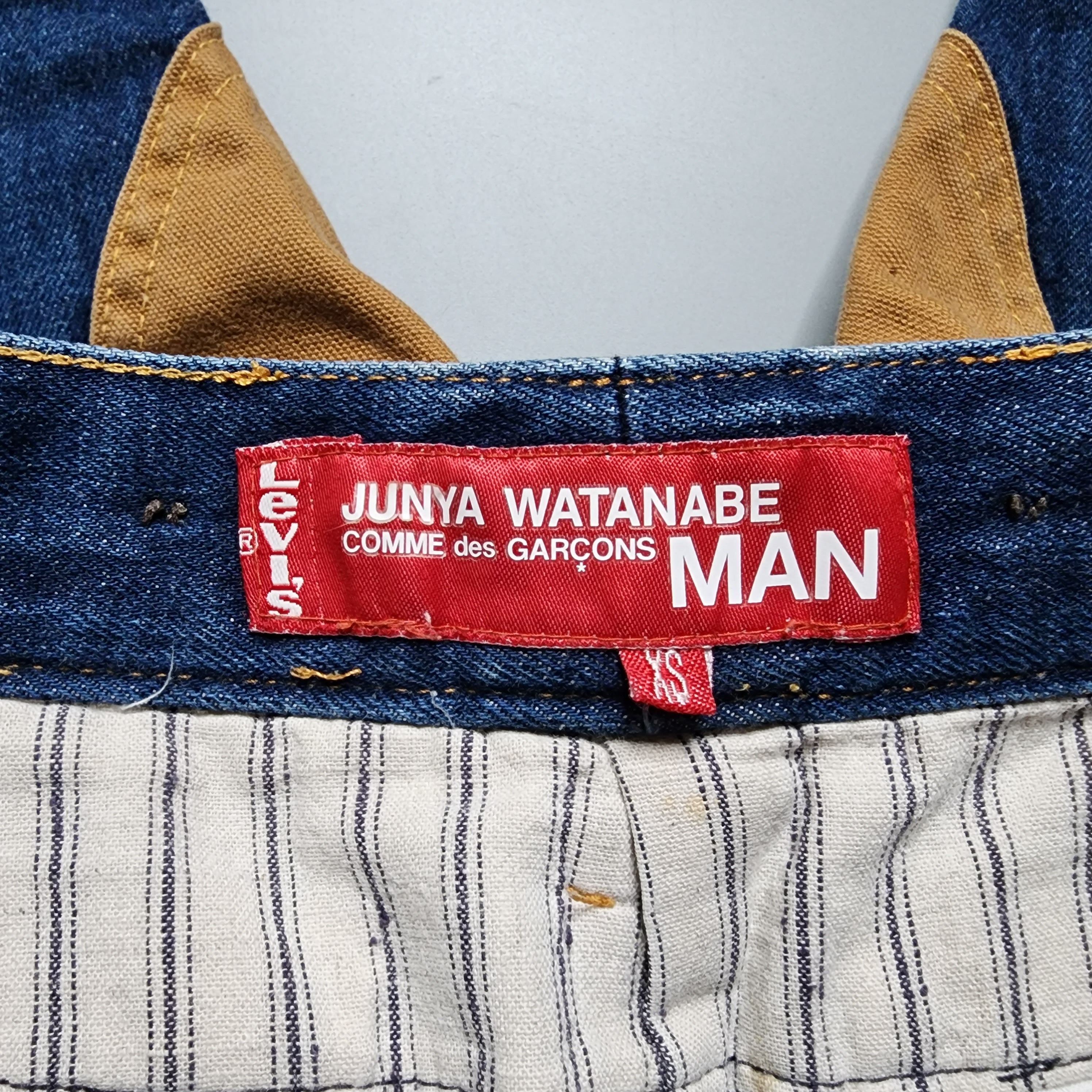 Junya Watanabe MAN- AW12 Contrast Patch Denim Cropped Jeans - 8