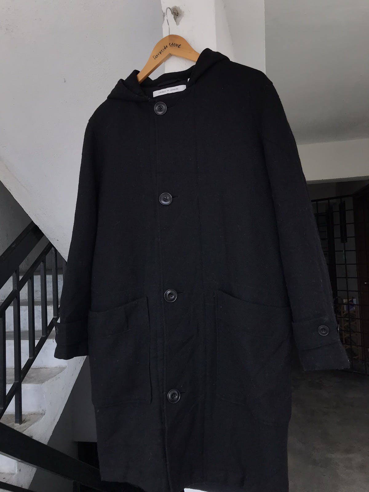 Lemaire ut Wool Coat with Hooded - 7
