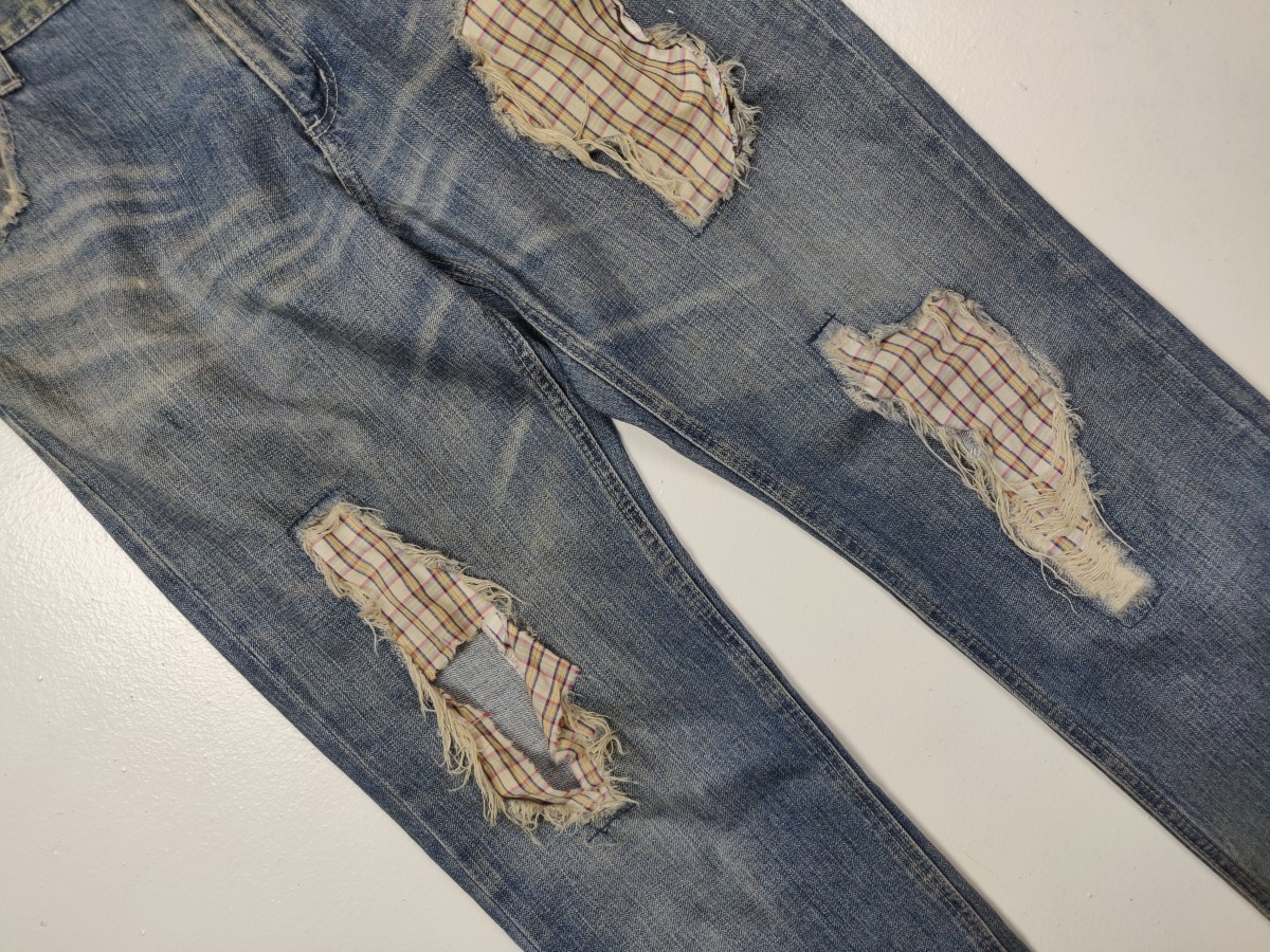 Distressed Denim - lab Japan Jeans Denim Pant - 4
