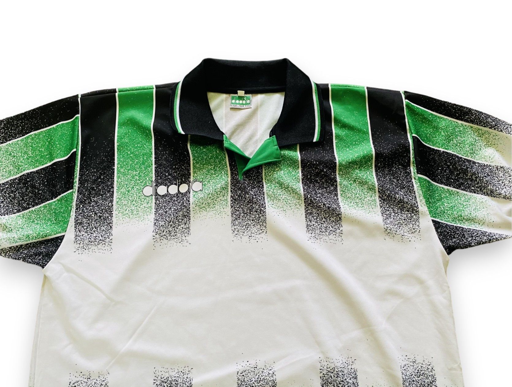 Diadora Vintage Soccer Jersey Rare Green 90s Retro Football - 2