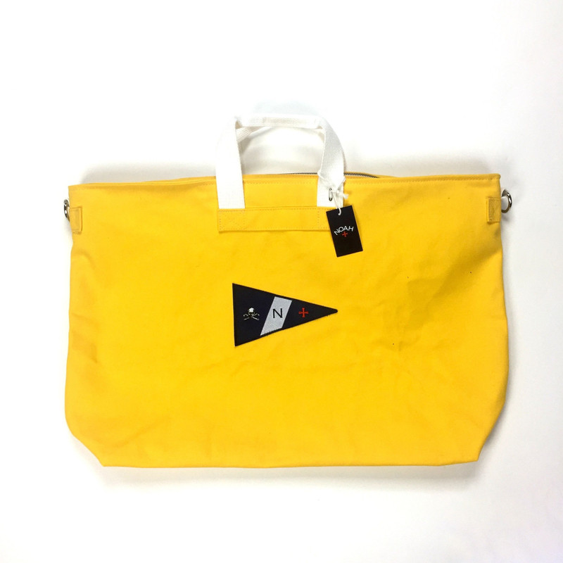 Yellow Logo Canvas Holdall Bag DS - 1