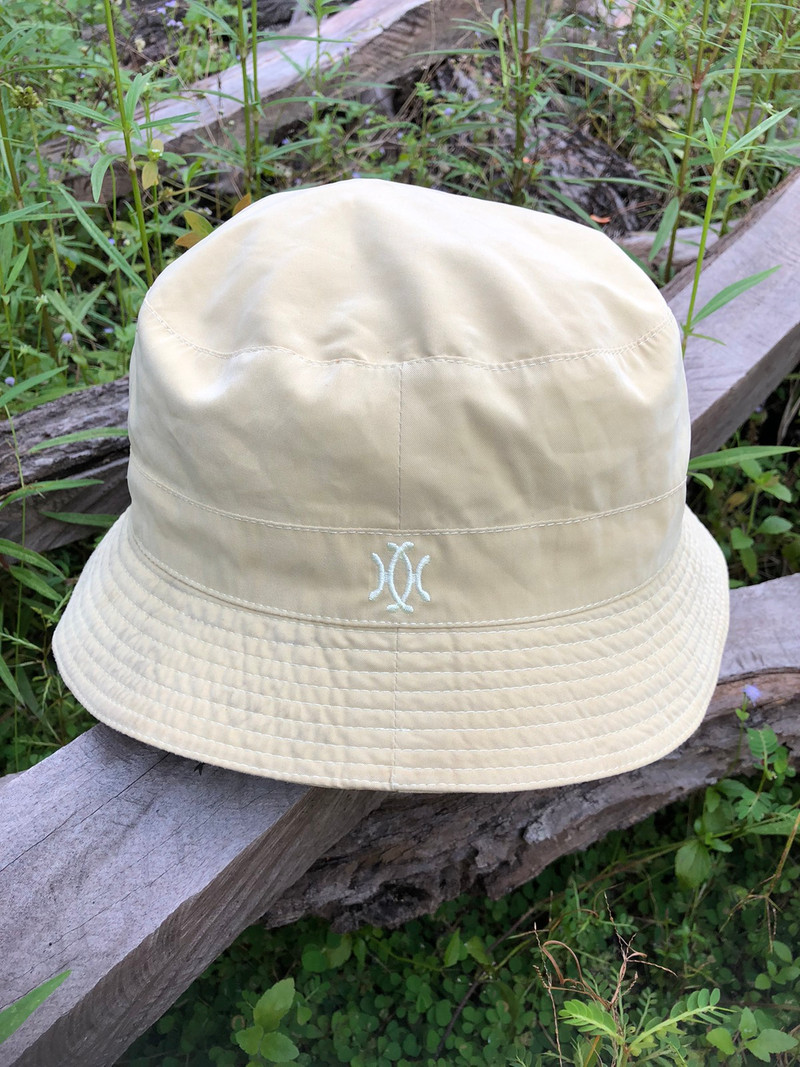 Authentic Hermes Logo Velvet Bucket Hat - 1