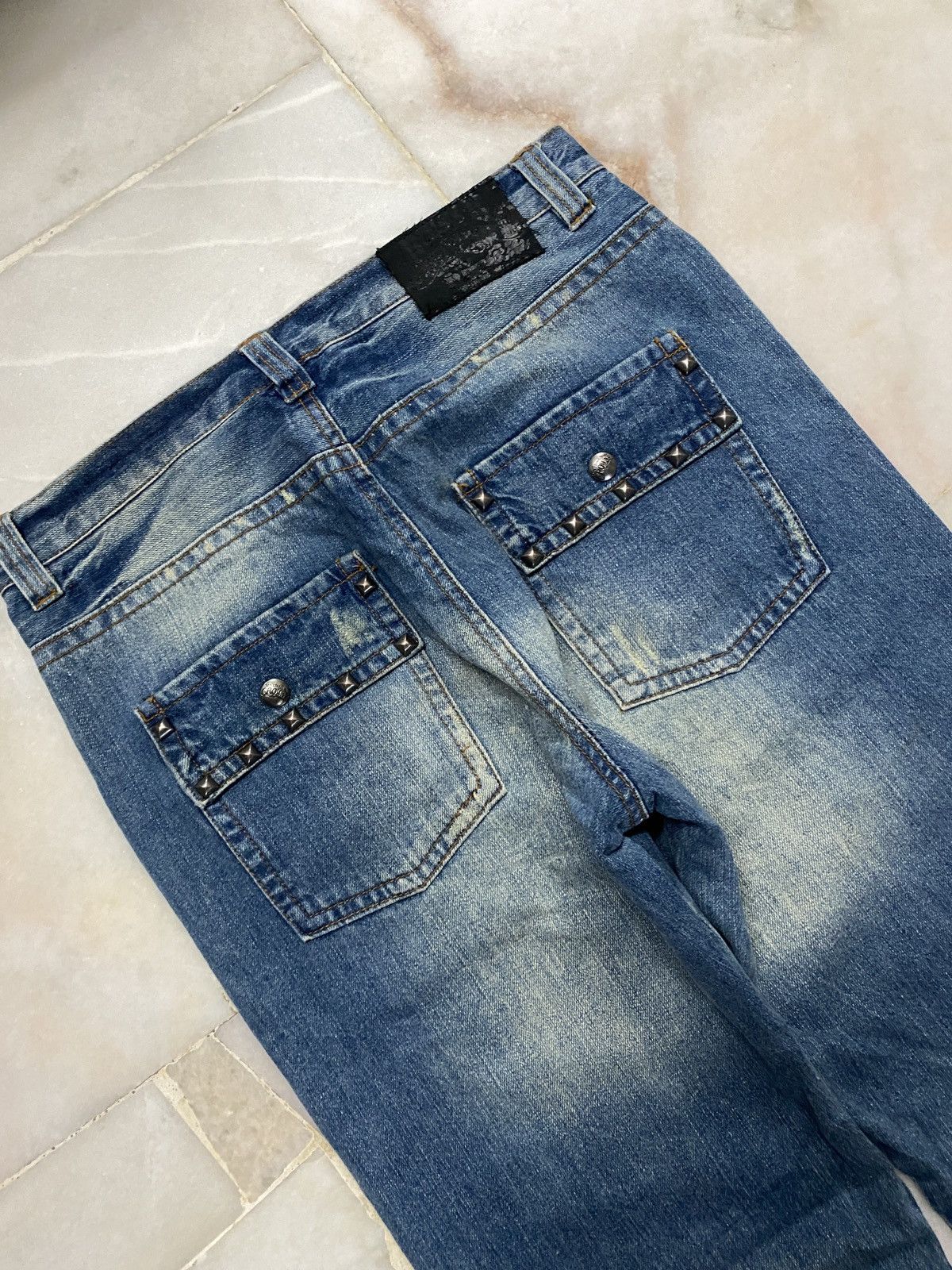 💥Vintage 90s Style Russ-K Bushpants Studded Sick Washed jean - 19