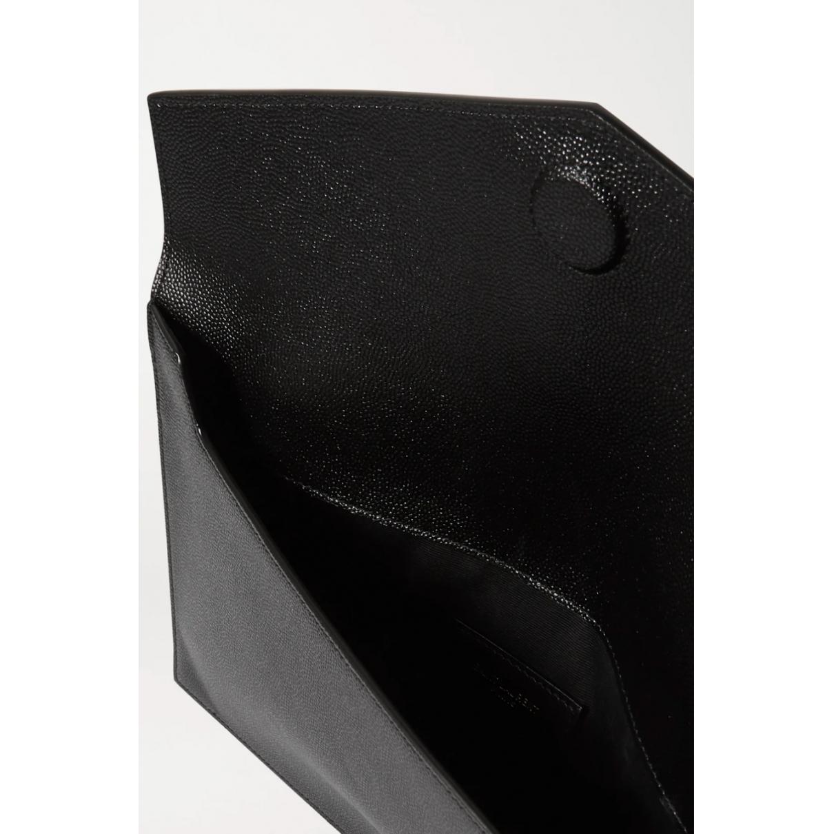 Uptown leather clutch bag - 4