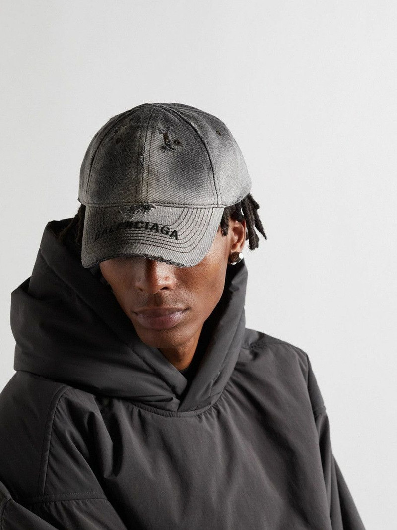 Balenciaga - F/W 22 - Distressed Denim Cap - 1