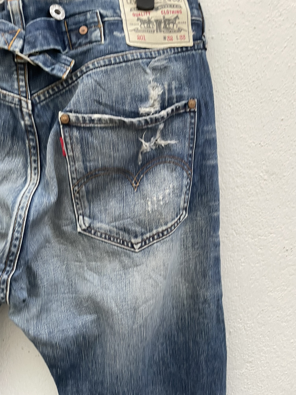 Vintage - Levi’s 201 Rips Repair Jeans - 15