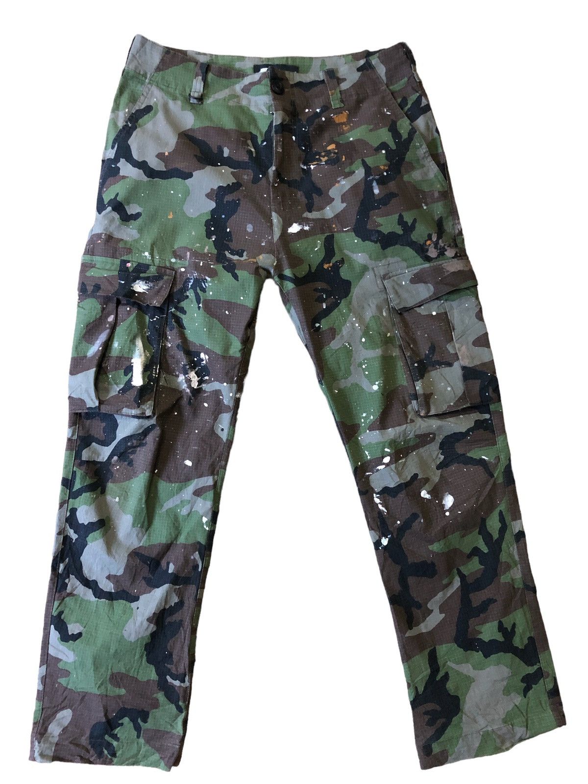 Nike Sb Skateboard Camouflage Splash Paint Cargo Pants - 1