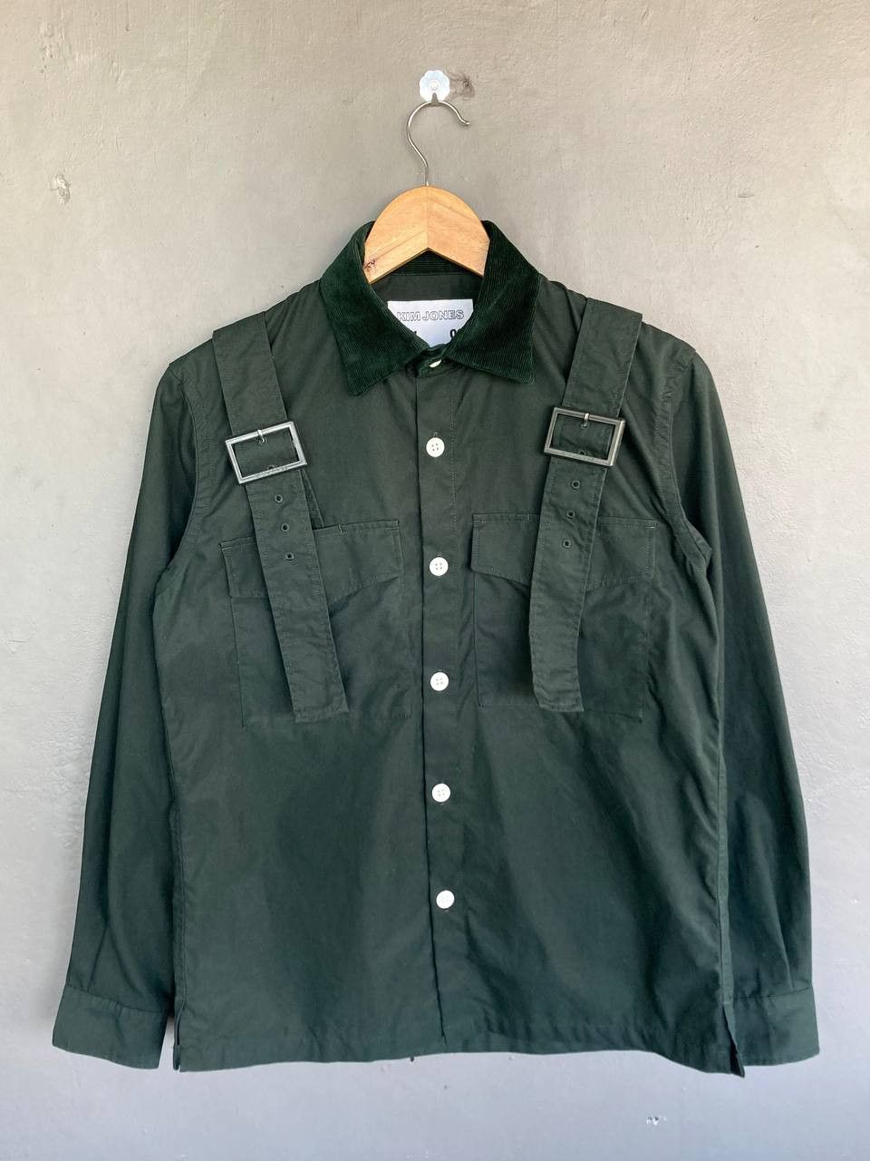 AW18 Kim Jones x GU Military Strap Buttoned Shirt - 1