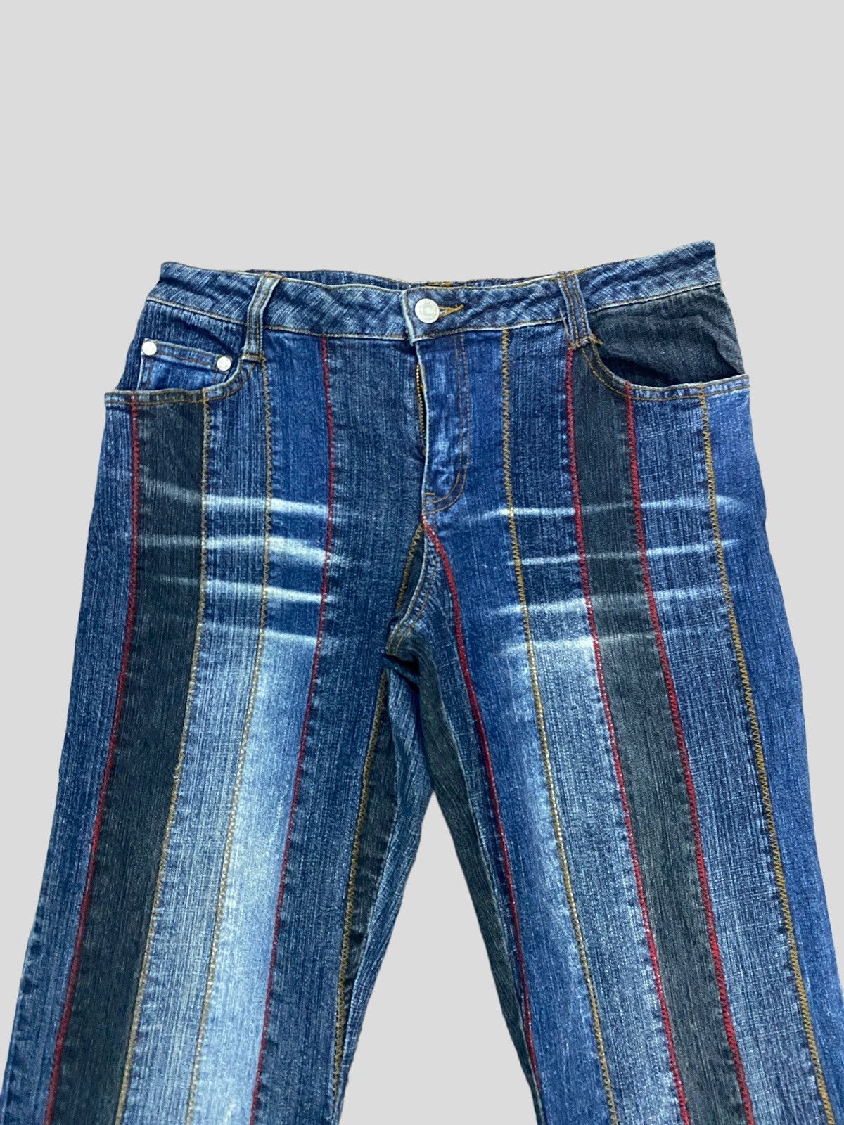 Vintage - FLARED NO BOUNDARIES STRETCH RECONSTRUCTED BOOT CUT DENIM - 5