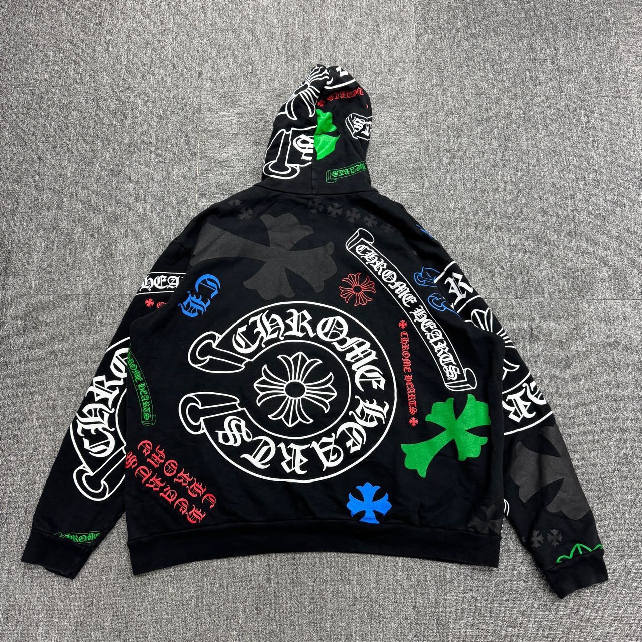 Chrome Hearts Stencil Hoodie Collection Horseshoe Logo All Over Hoodie - 2