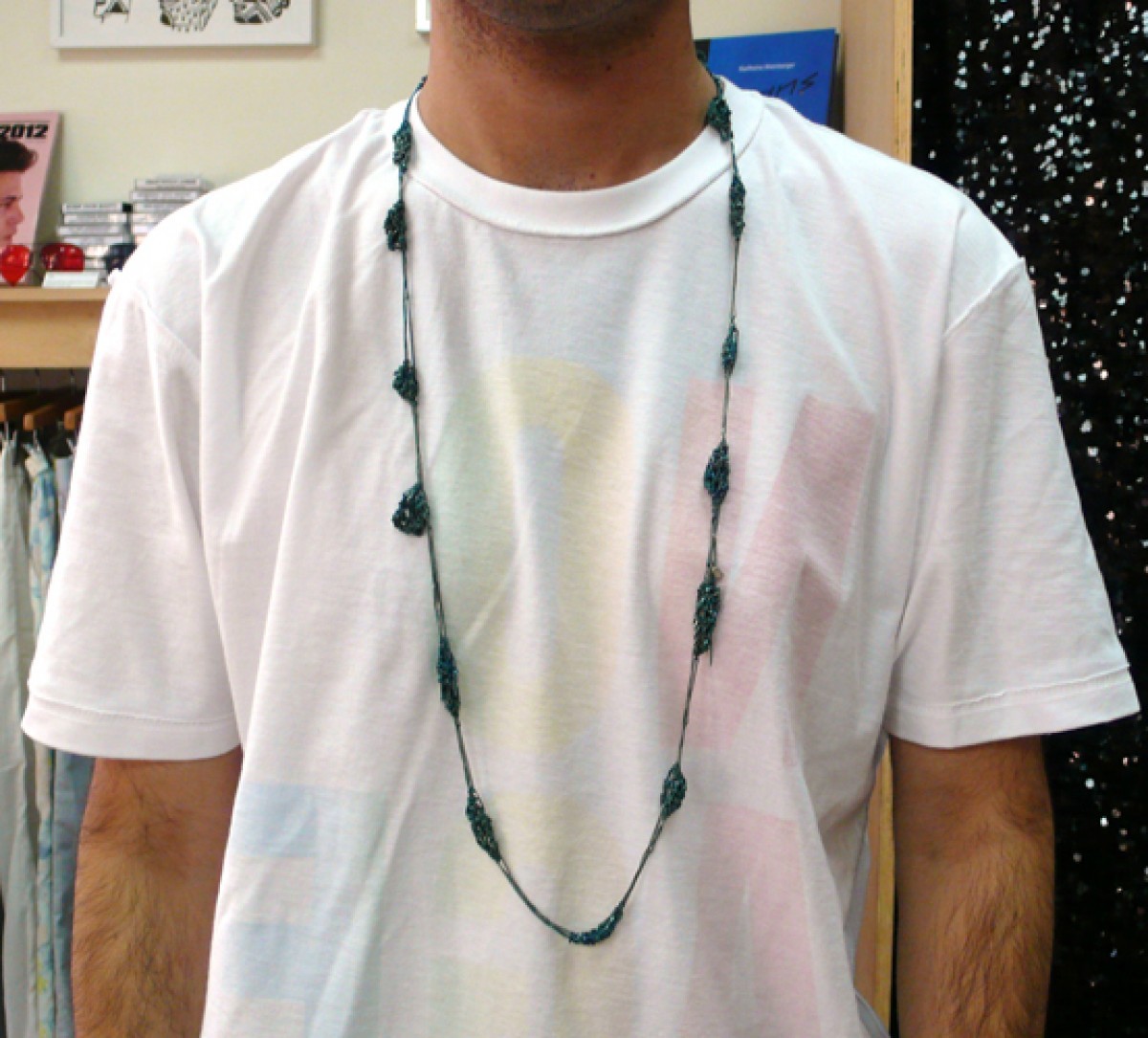 Jewelry - Arielle de Pinto Spaced Bead & Knot Necklace Sea Palladium - 6