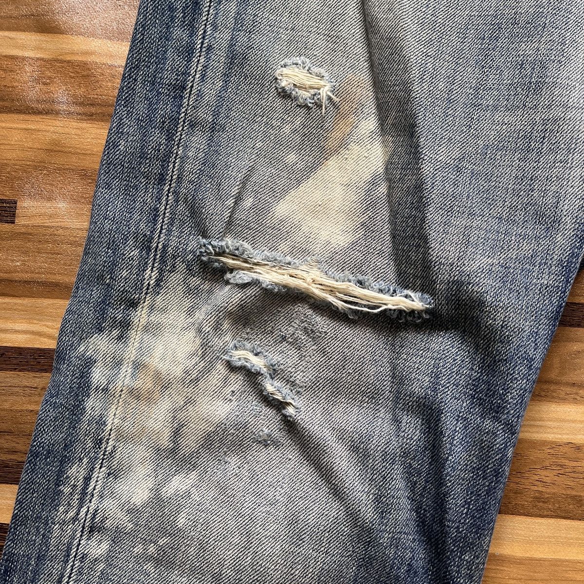 Ripped Style Jack Rose Distressed Denim Vintage - 11