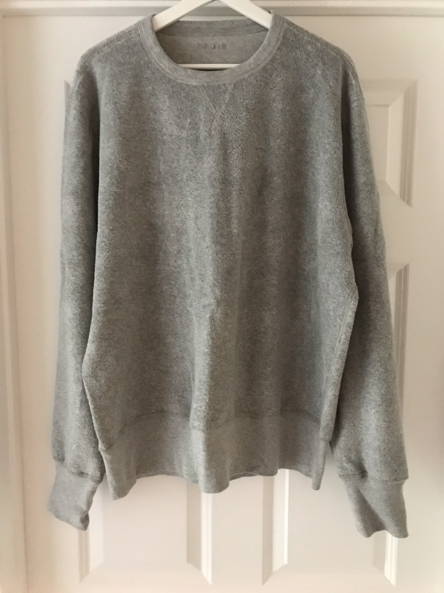 Reverse Terry Sweater Grey XL - 1