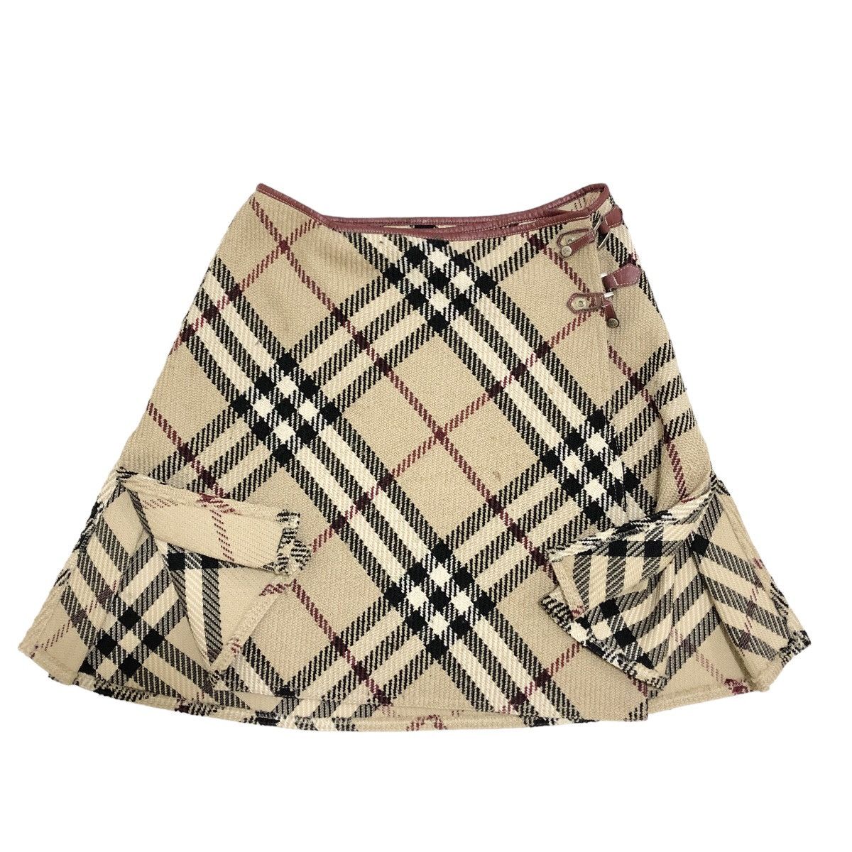 🔥 Burberry Nova Check Wool Mini Skirt - 5
