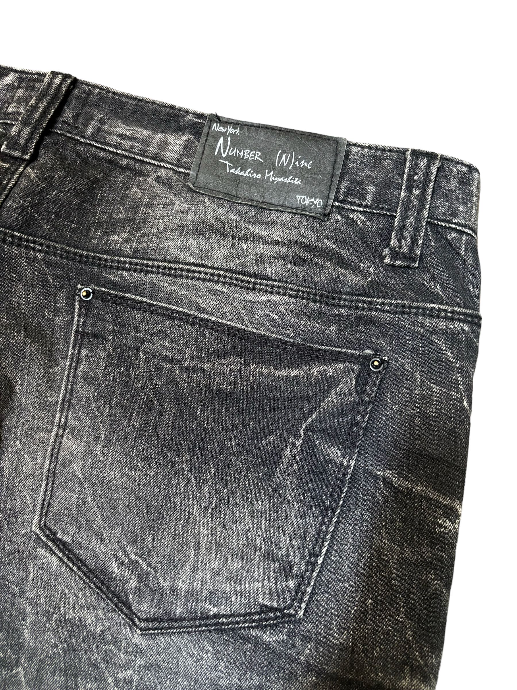 NUMBER (N)INE Number Nine Black Wash Denim Jeans