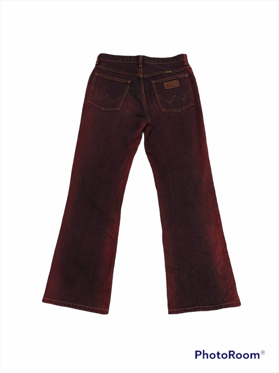Vintage Wrangler Faded Marron Denim Pants - 5