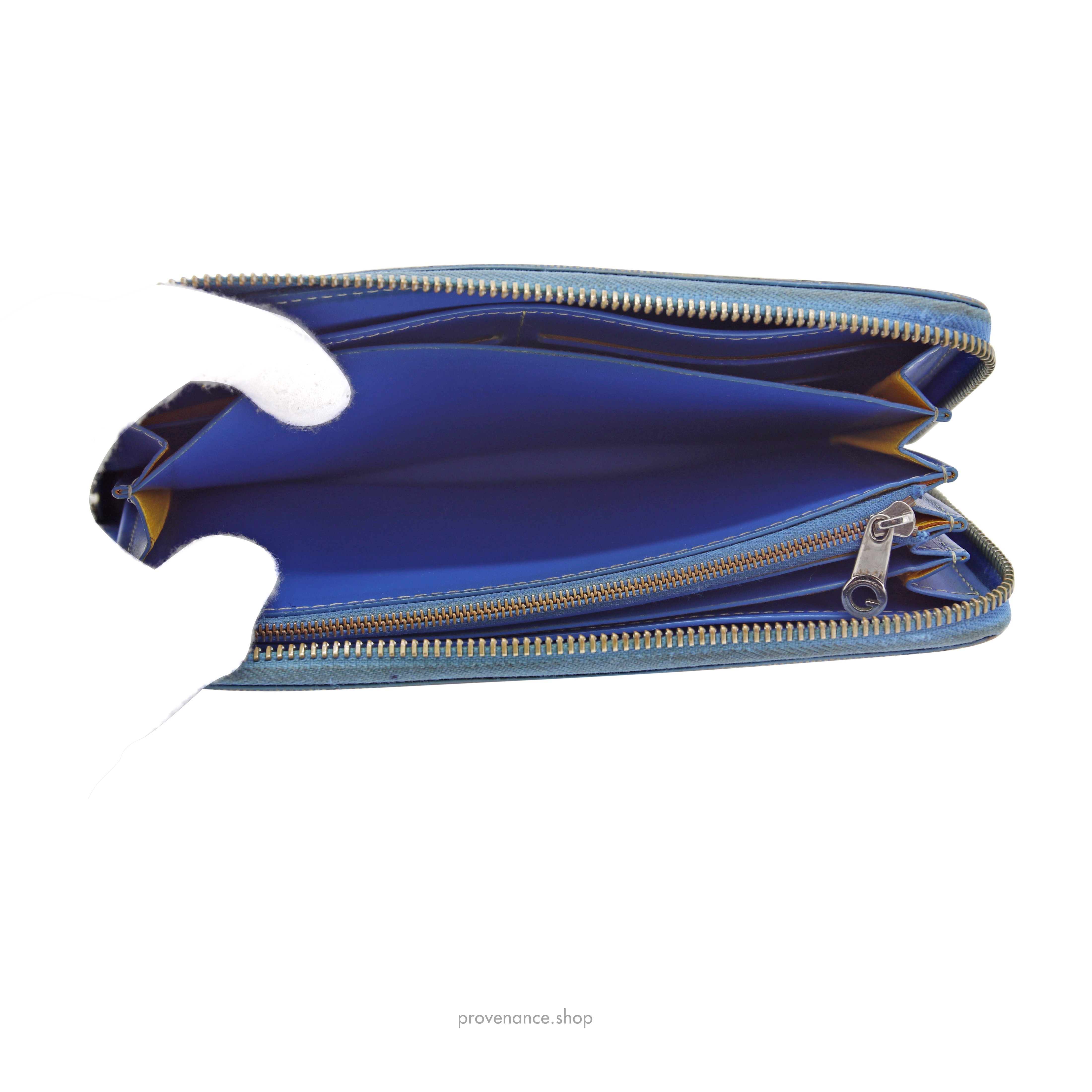 Goyard Matignon Zipped Wallet - Sky Blue Goyardine - 12
