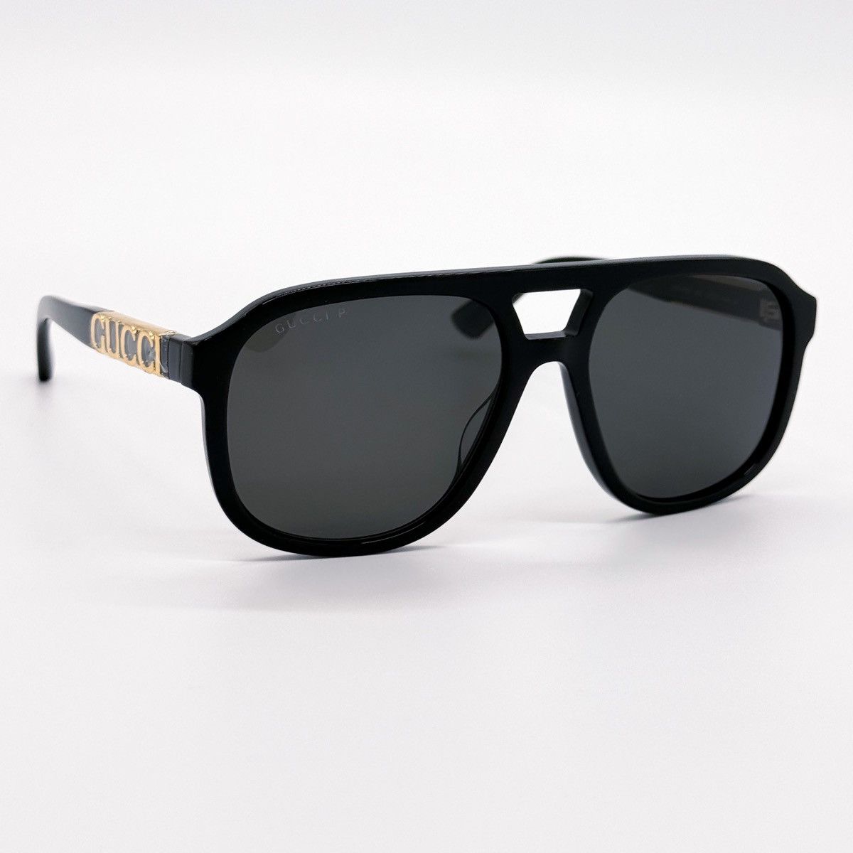 NEW GUCCI GG1188S 001 AVIATOR BLACK UNISEX SUNGLASSES GUCCI - 6